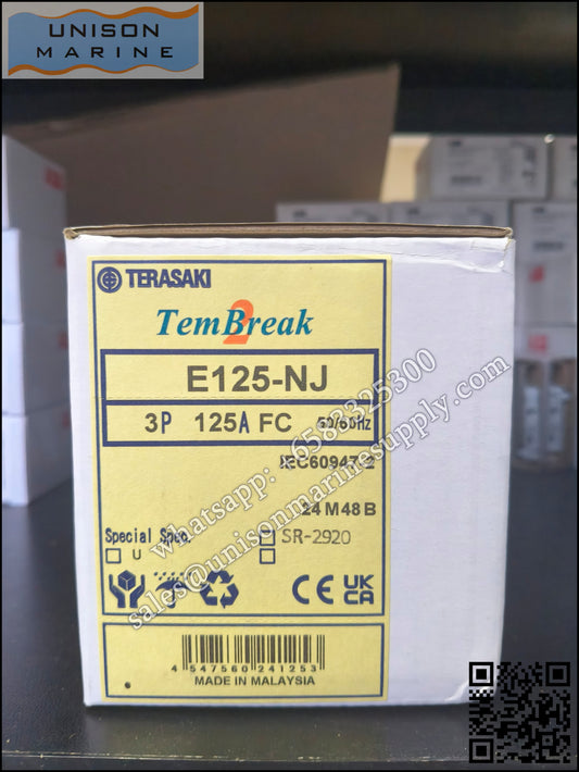 TERASAKI Molded Case Circuit Breaker: E125-NJ 3P 125A FC