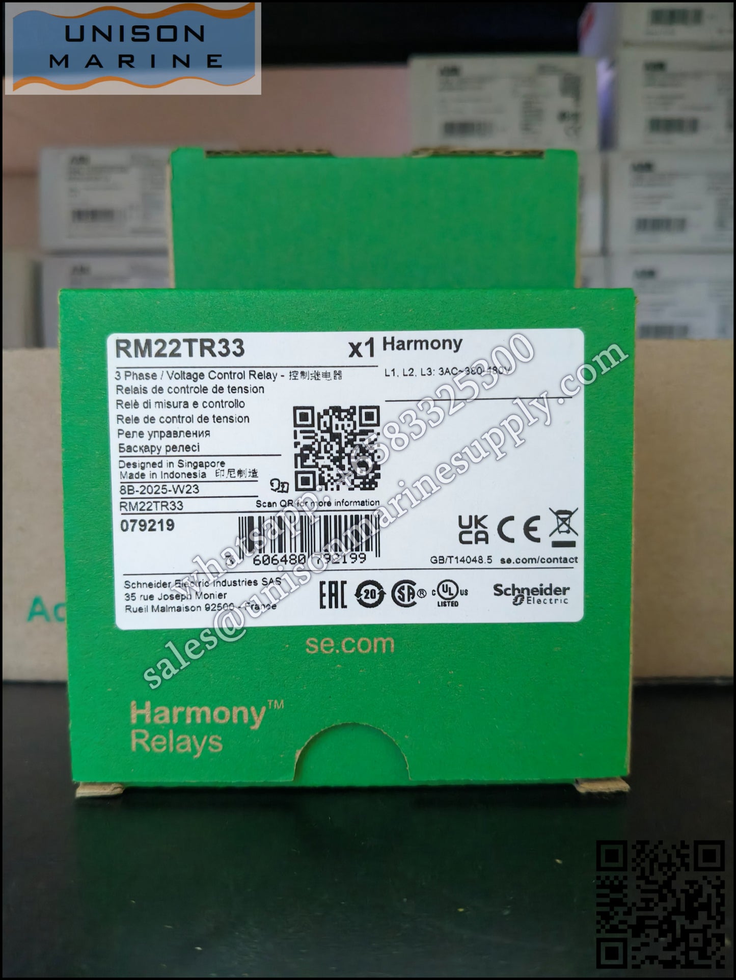 Schneider Harmony Control Relays: RM22TR33, 5A / 2CO / 380-480Vac