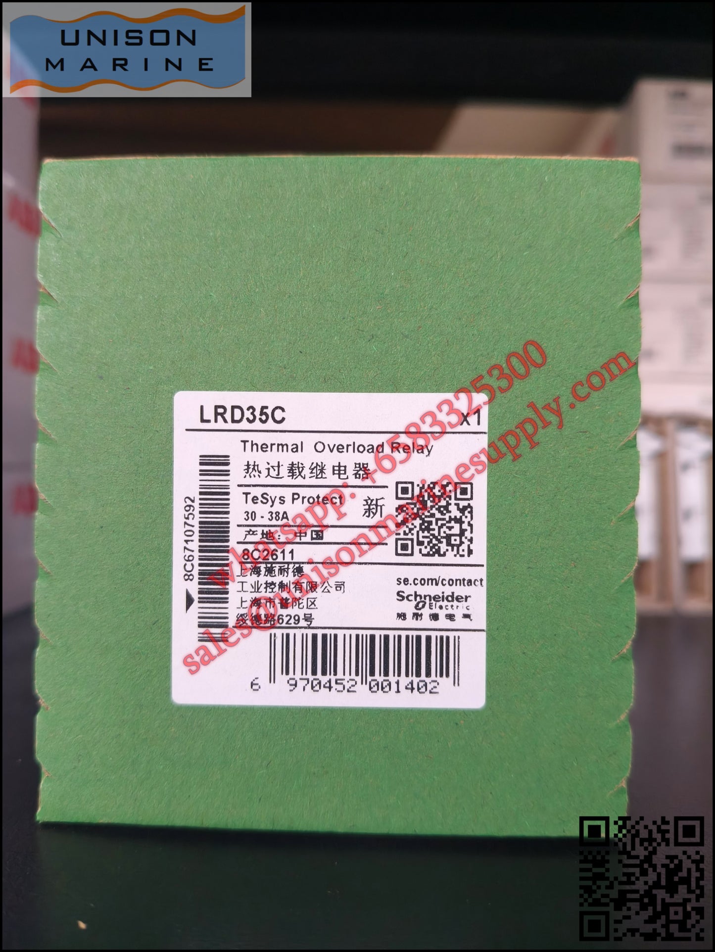 Schneider TeSys Deca Thermal overload relay: LRD35C, 30 to 38A