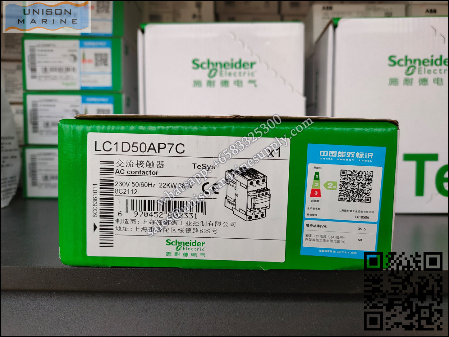 Schneider TeSys Deca Contactors : LC1D50AP7C