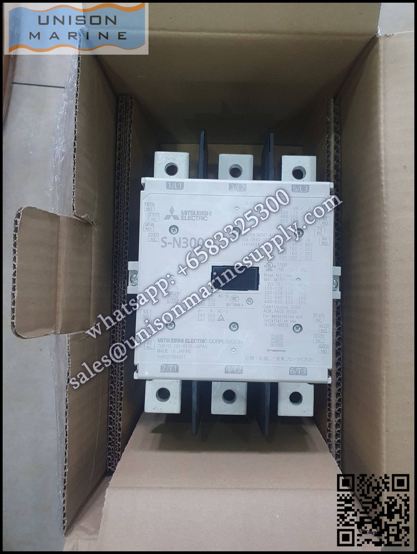 MITSUBISHI Magnetic Contactors: S-N300,2NO+2NC AC380-440V