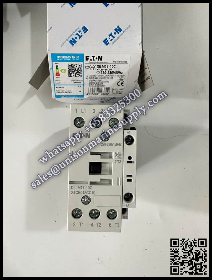 Eaton DILM Contactor, DILM17-10C 232V 50Hz Coil  3-Pole