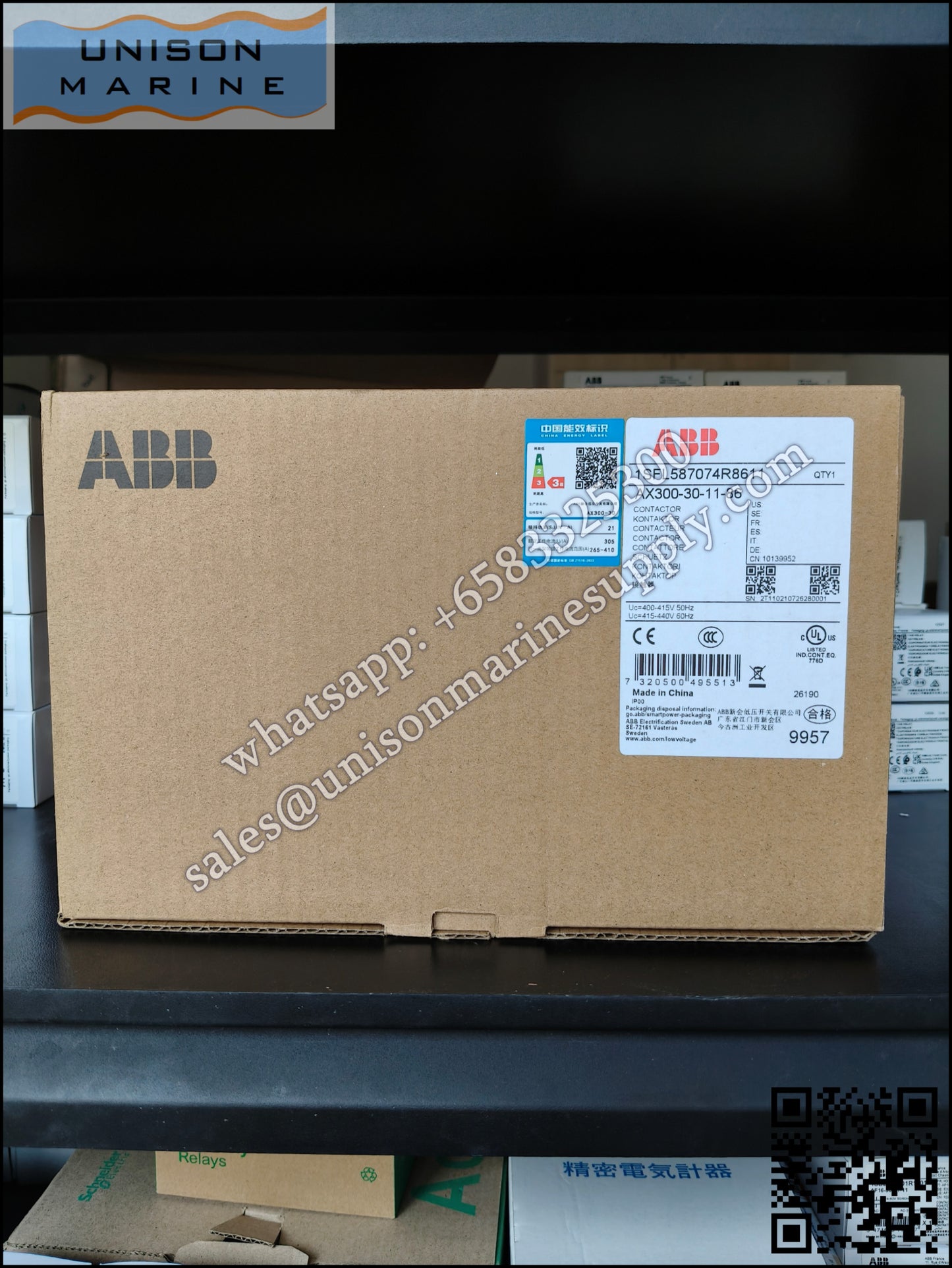 ABB Magnetic Contactors AX Series : AX300-30-11-86*400-415V50Hz/415-440V60Hz