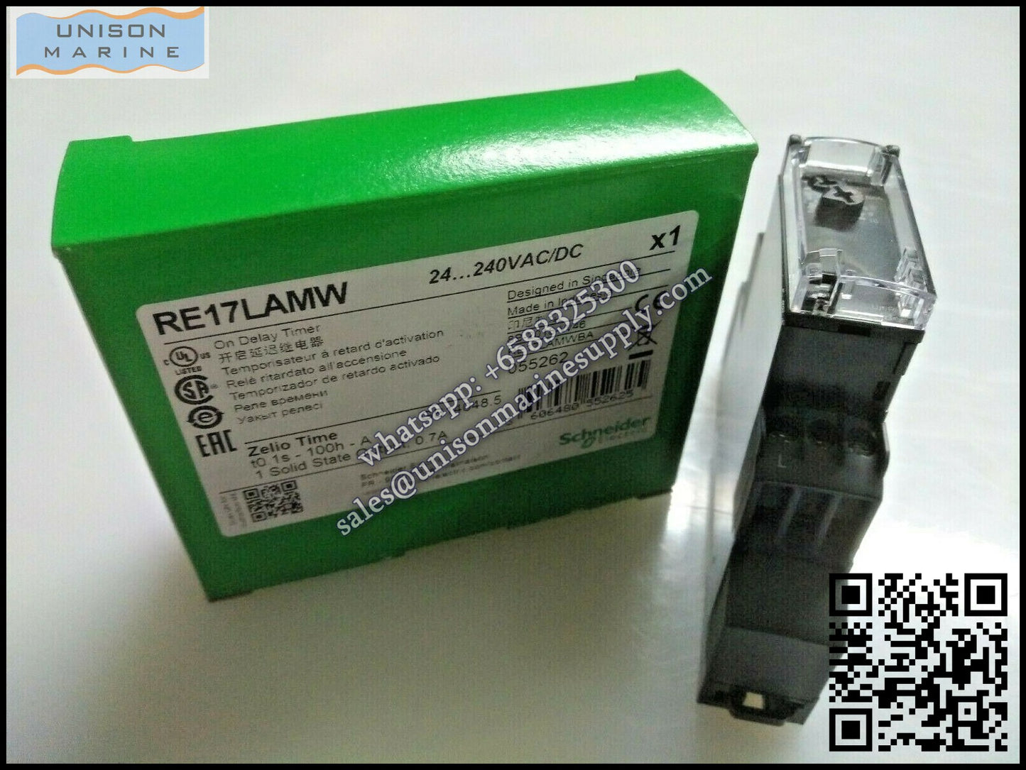 Schneider Harmony Timer Relays: RE17LAMW, On-delay timing relay / 1 s..100 h - 24..240 V