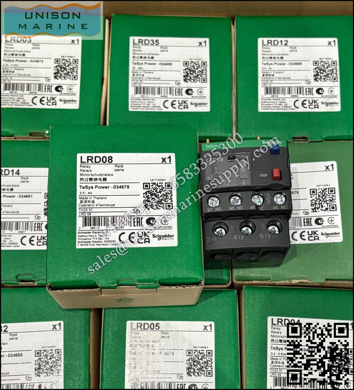 Schneider TeSys Deca Thermal overload relay: LRD08, 2.5to 4.0A