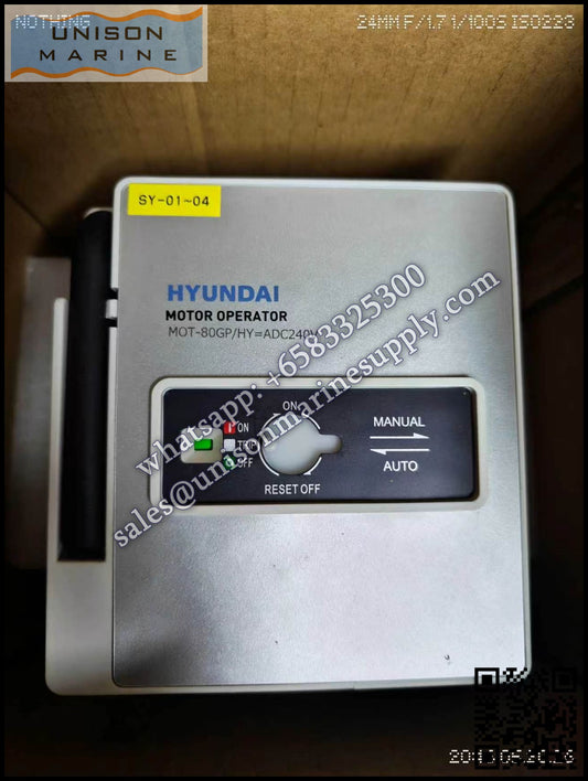 Hyundai MCCB Motor operator: MOT-80GP, DC24V; AC/DC 110V ; AC/DC 240V