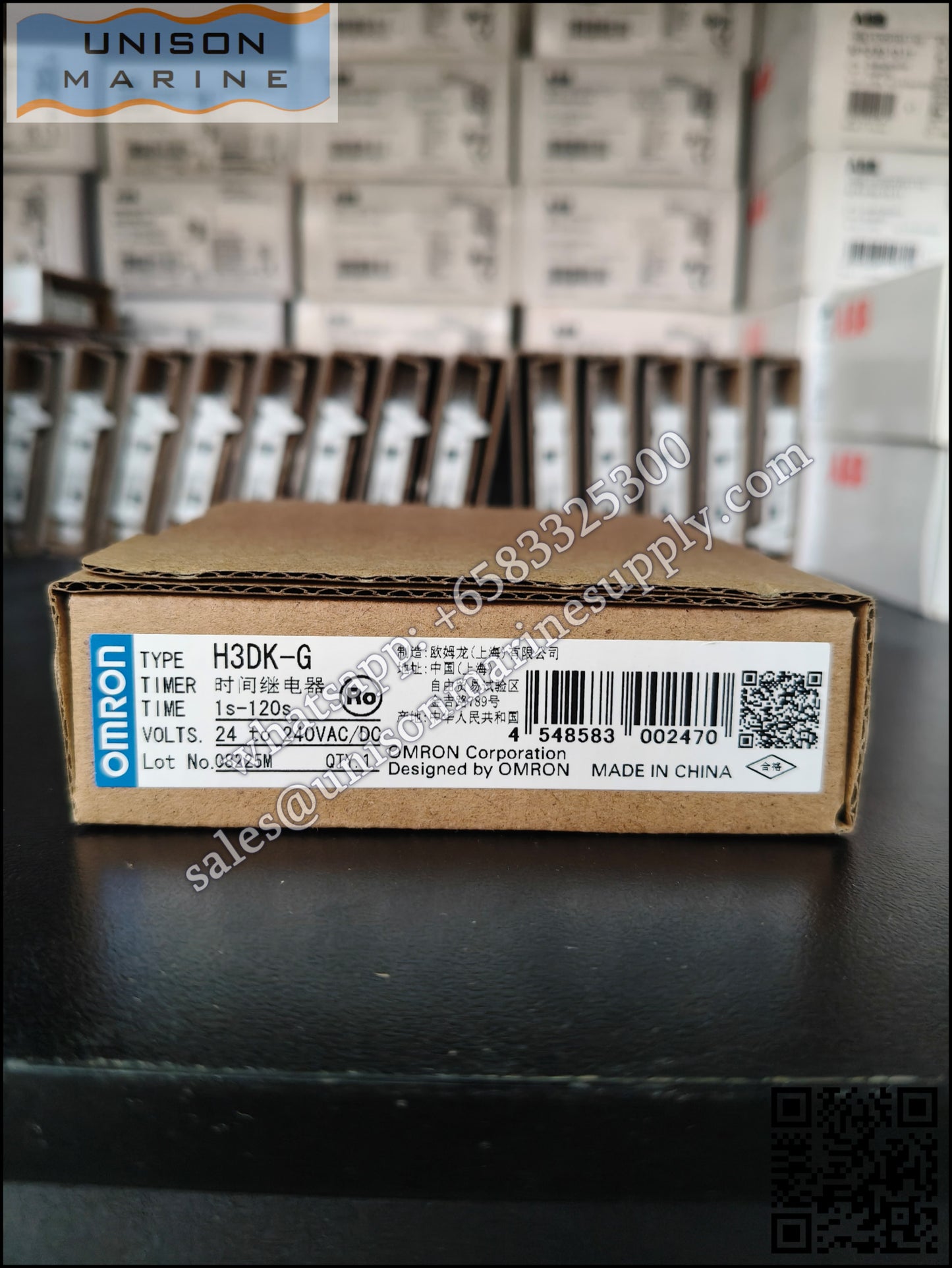 Omron DIN Rail Timer Relay: H3DK-G 24-240VAC/DC