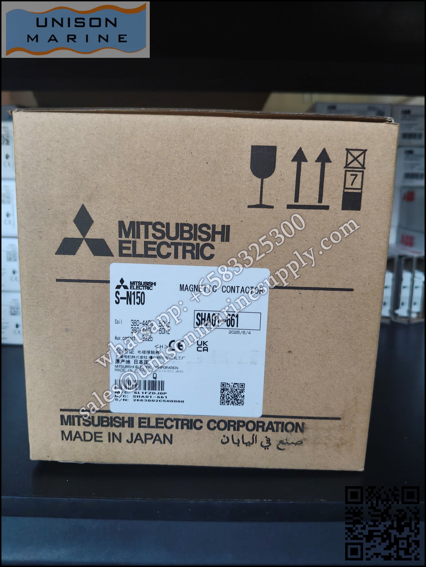 MITSUBISHI Magnetic Contactors: S-N150,2NO+2NC AC380-440V