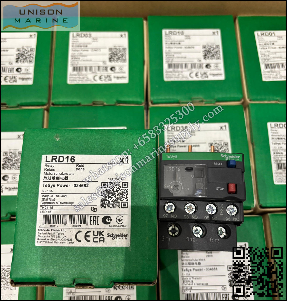 Schneider TeSys Deca Thermal overload relay: LRD16, 9 to 13A