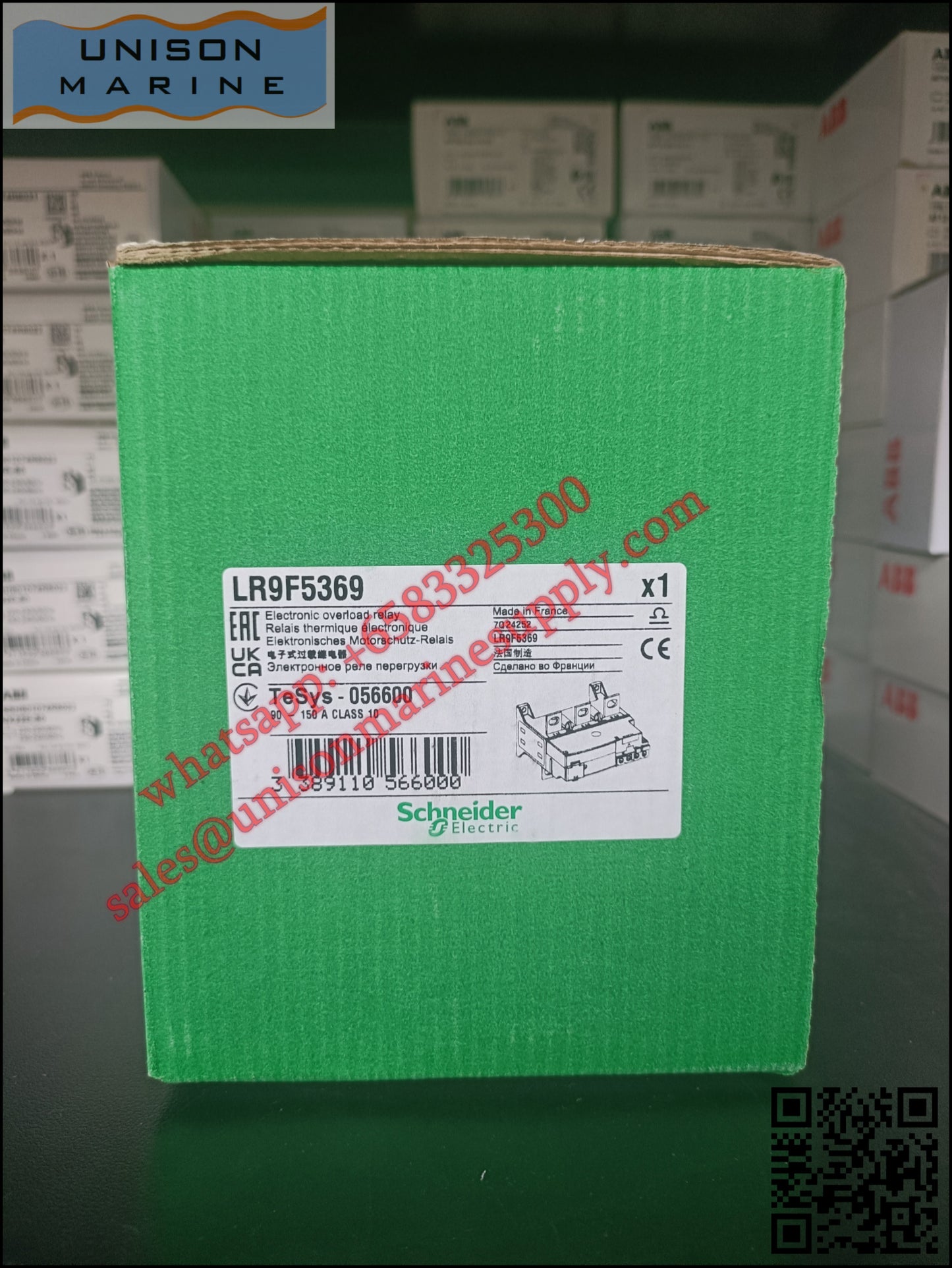 Schneider Electronic thermal overload relay: LR9F5369, 90 to 150A