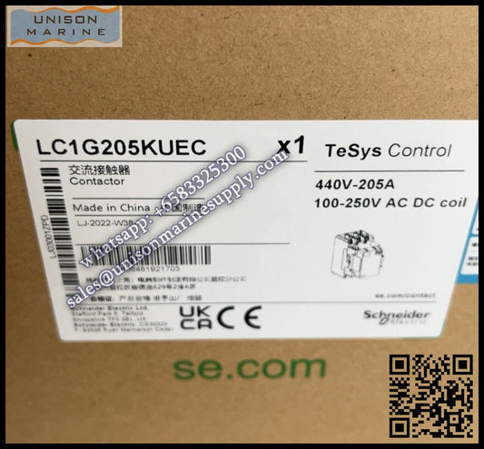 SCHNEIDER Contactor TeSys Giga 3P(3NO) AC-3, LC1G205KUEC