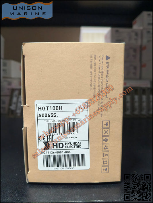 Hyundai Marine Thermal Overload Relay (TOR)-HGT100H A0065S
