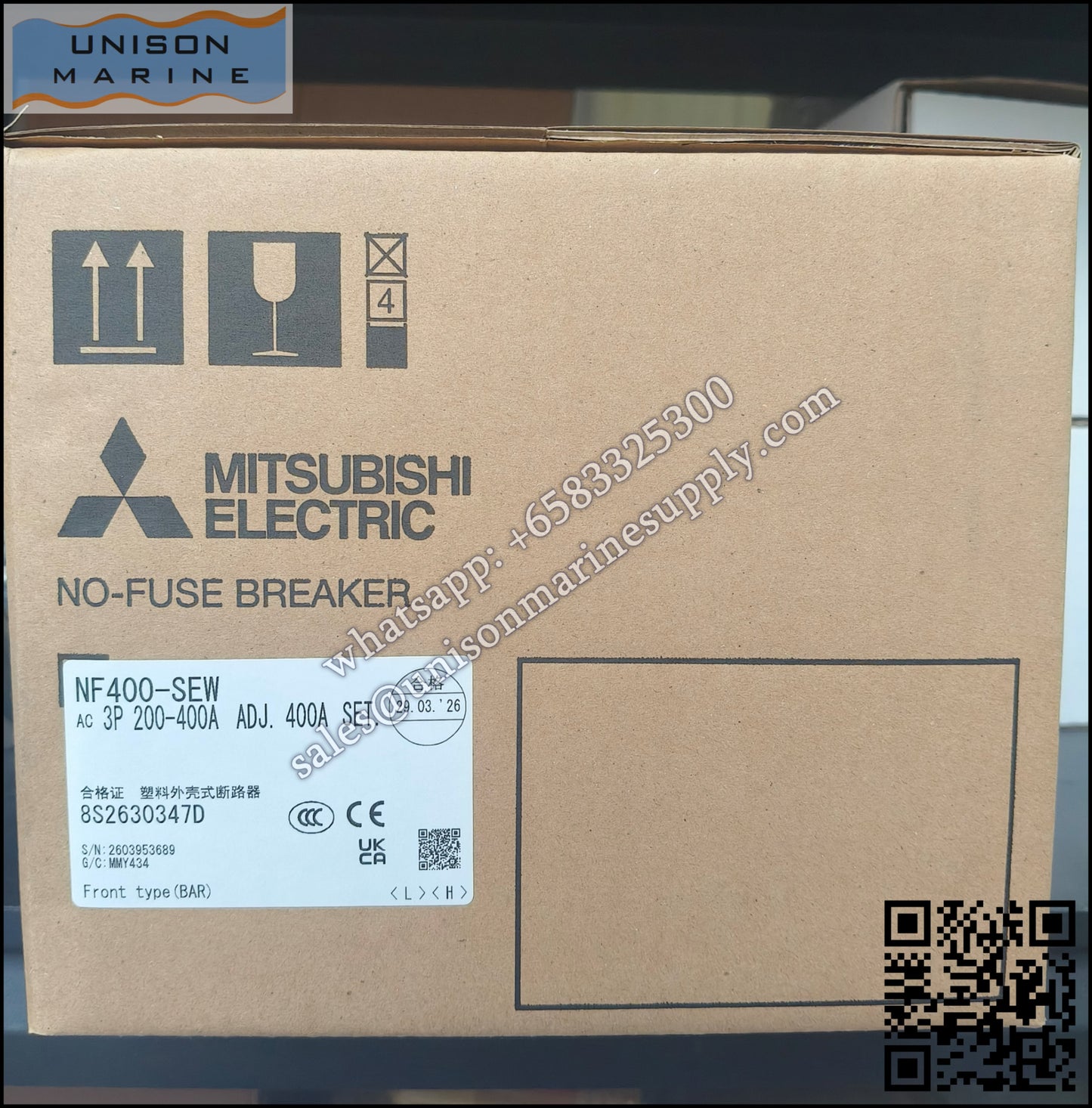 MITSUBISHI Low-voltage Circuit Breakers: NF400-SEW 3P 200-400A