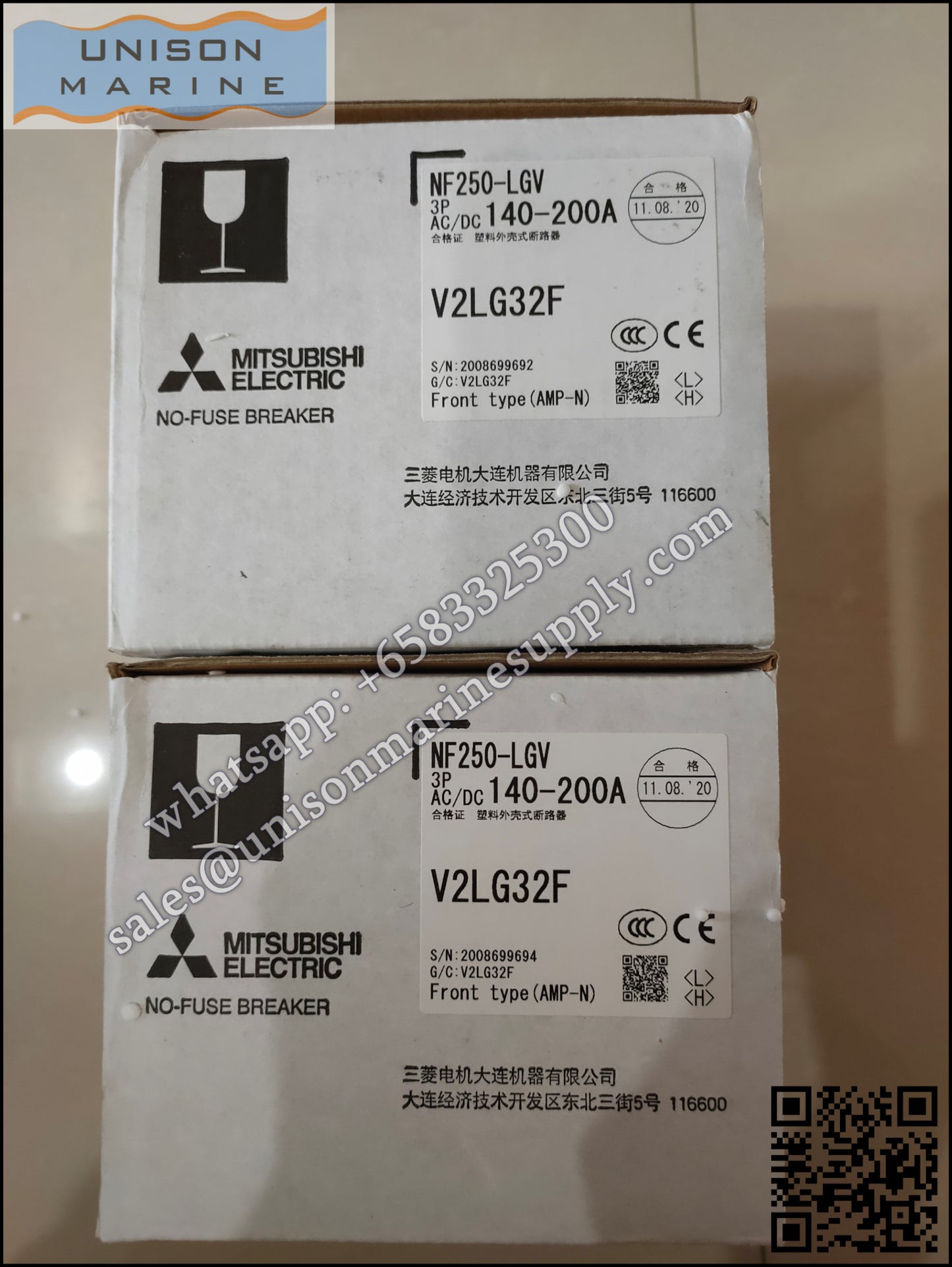 MITSUBISHI Low-voltage Circuit Breakers: NF250-LGV 3P 140-200A