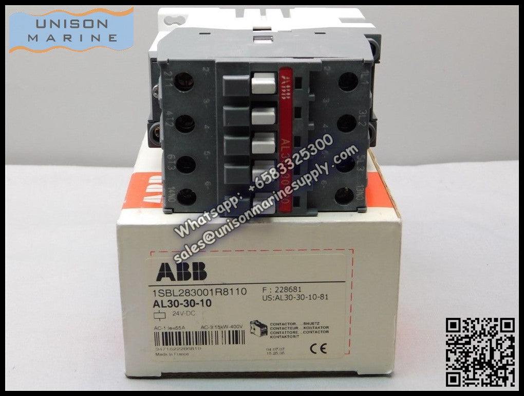 ABB Magnetic Contactors AL Series : AL30-30-10 / AL30-30-01 – Unison ...