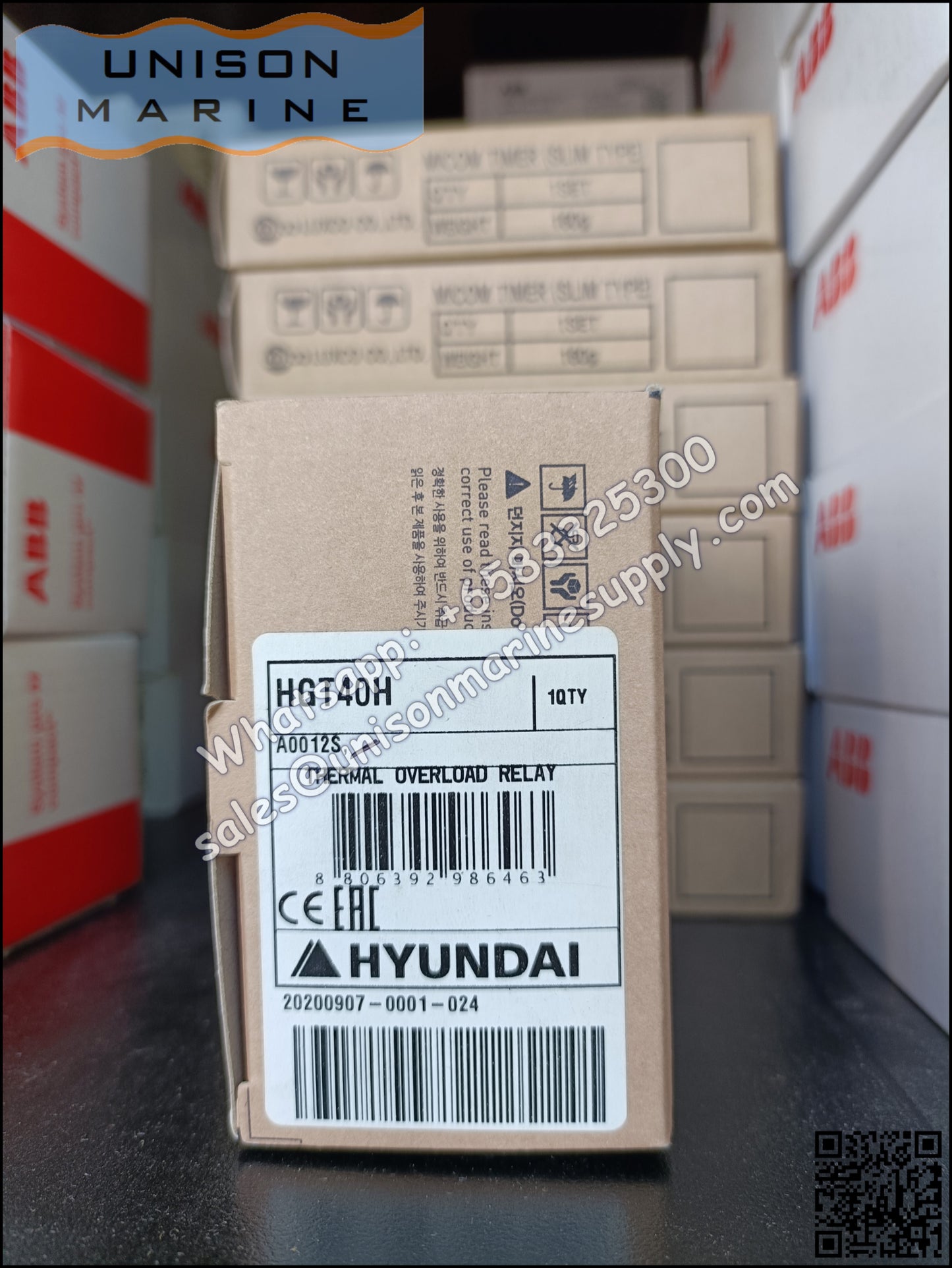 Hyundai Marine Thermal Overload Relay (TOR): HGT40H A0012S