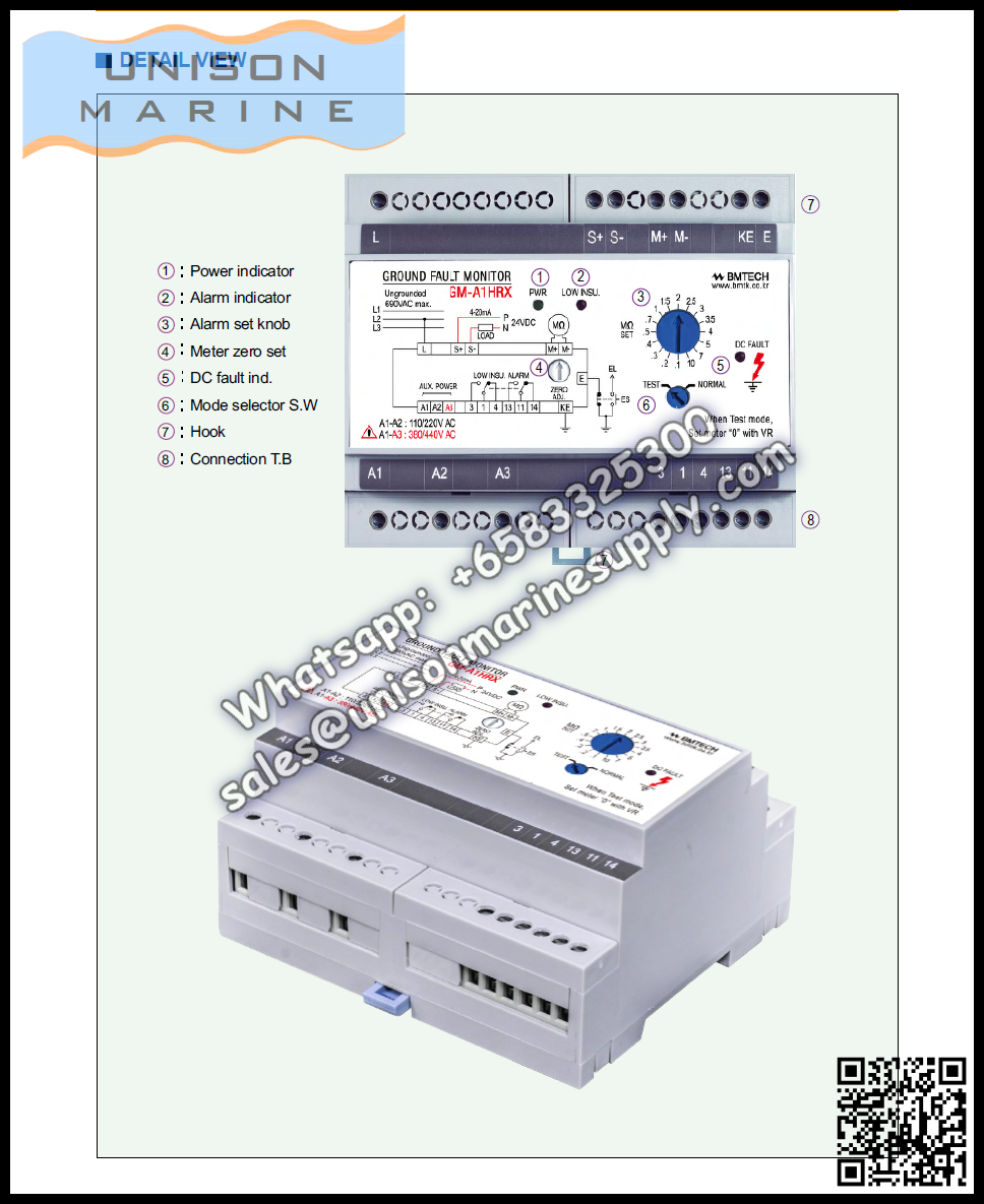 Westronics (LUXCO) Marine insulation resistance monitor : SBAG-402