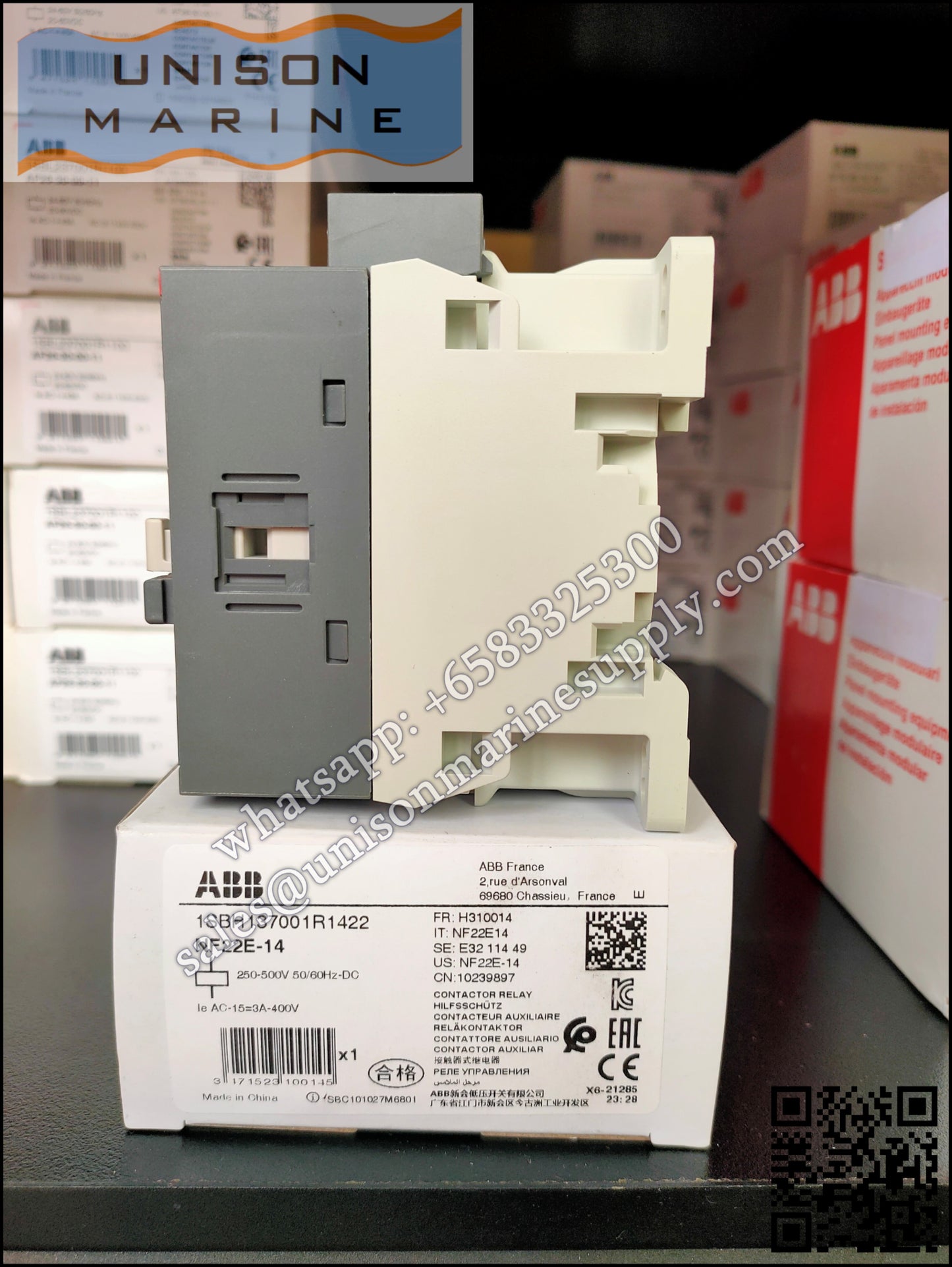 ABB Magnetic Contactors Relay :  NF22E-14 250-500V50/60HZ-DC, 1SBH137001R1422