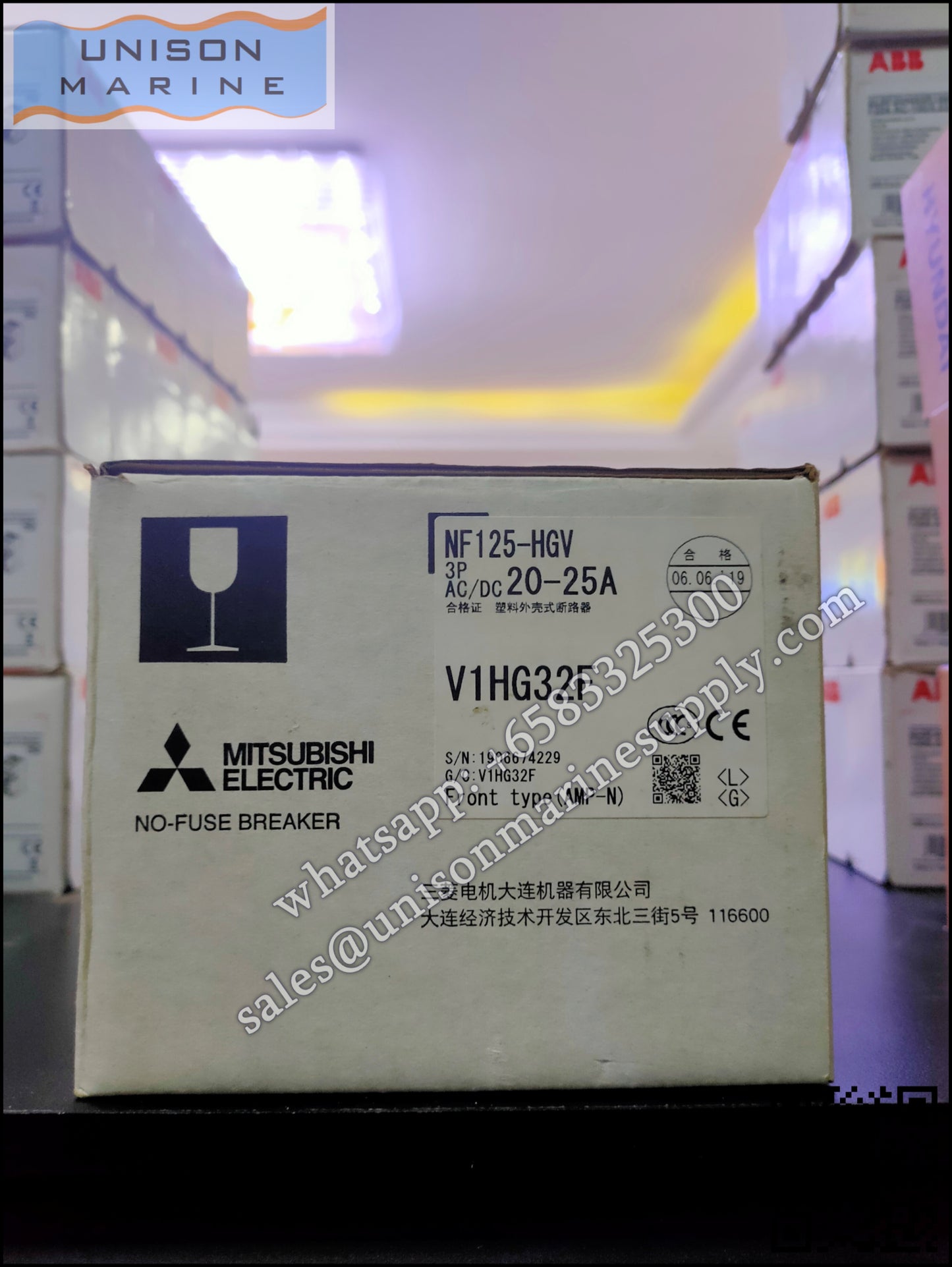 MITSUBISHI Low-voltage Circuit Breakers: NF125-HGV 3P 20-25A