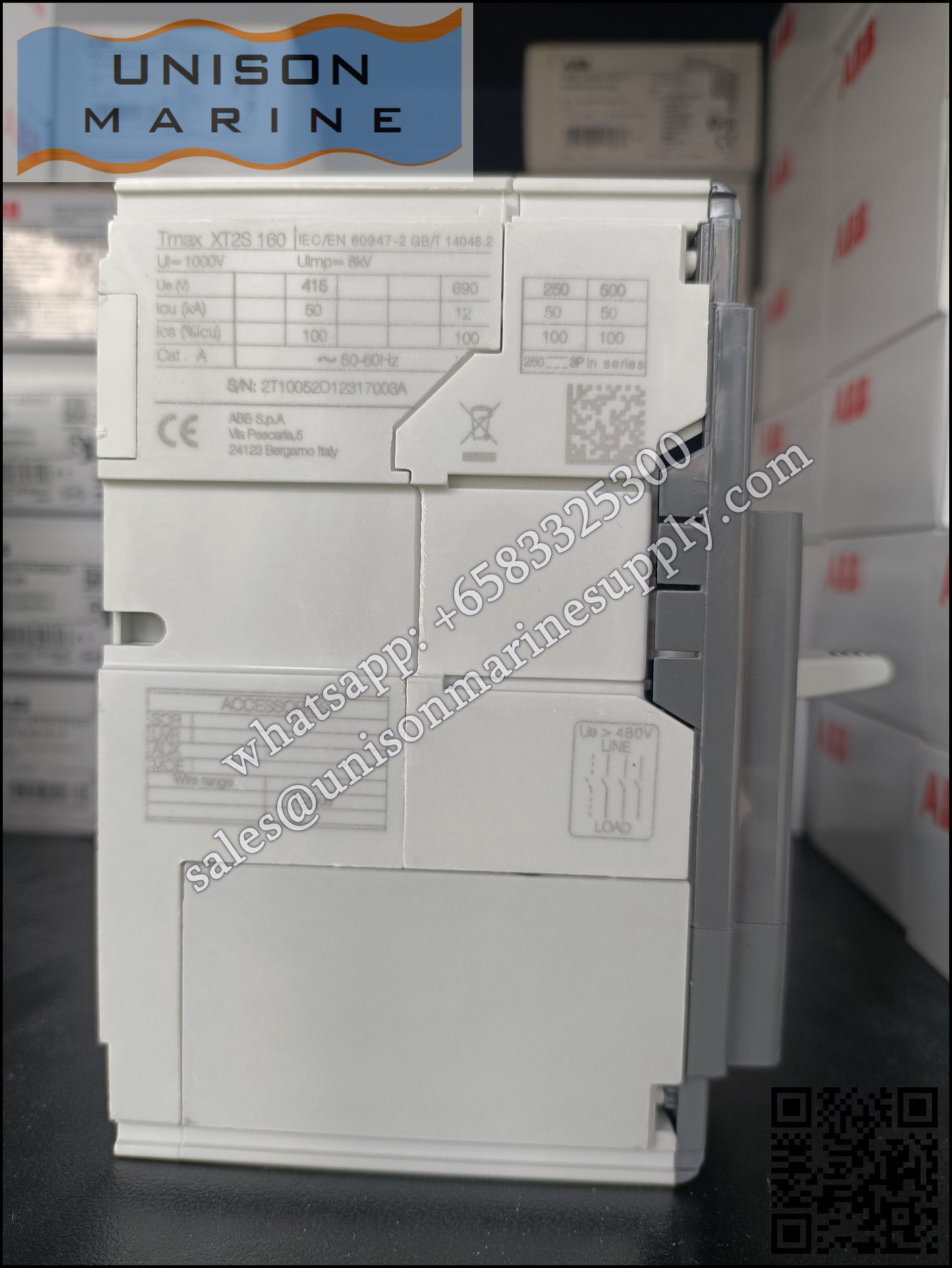 ABB SACE Tmax XT Circuit Breakers: XT2S 160 TMD 16-300 3p F F,1SDA067550R1