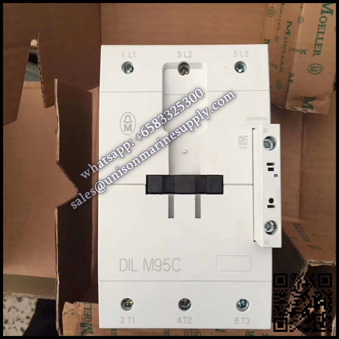 Eaton DILM Contactor, DILM95C 220V 50/60Hz Coil 3-Pole