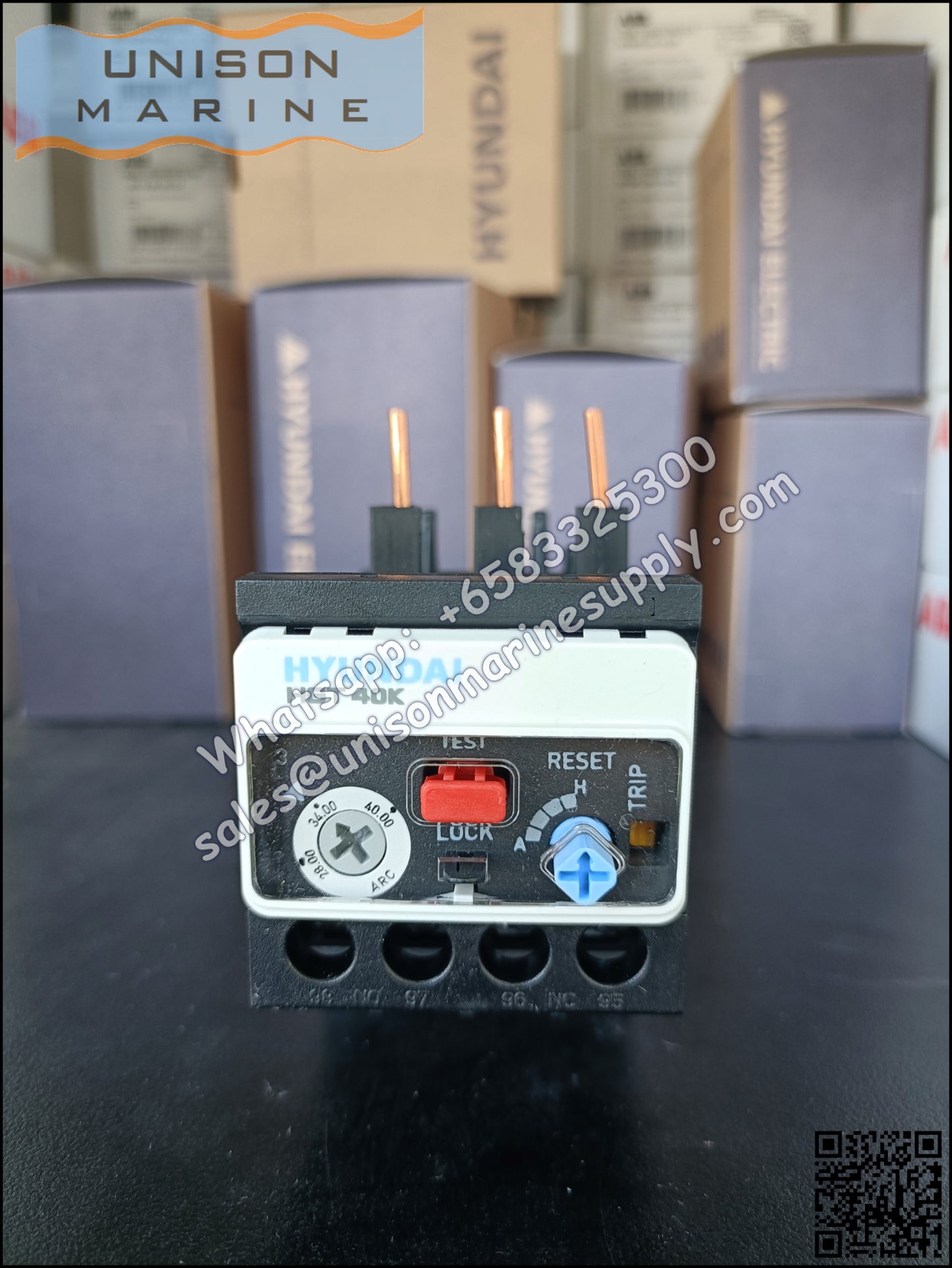 Hyundai Marine Thermal Overload Relay (TOR): HGT40K A0040S