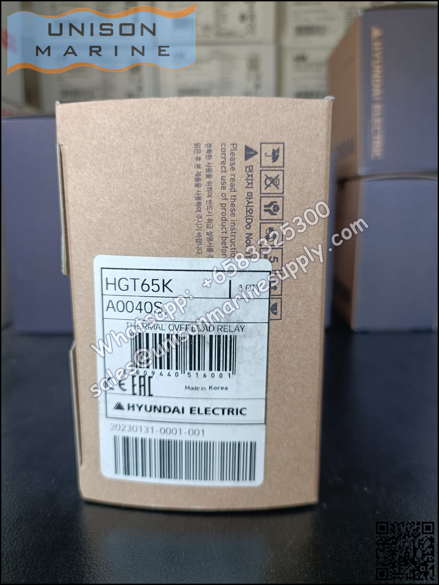 Hyundai Marine Thermal Overload Relay (TOR)-HGT65K A0040S