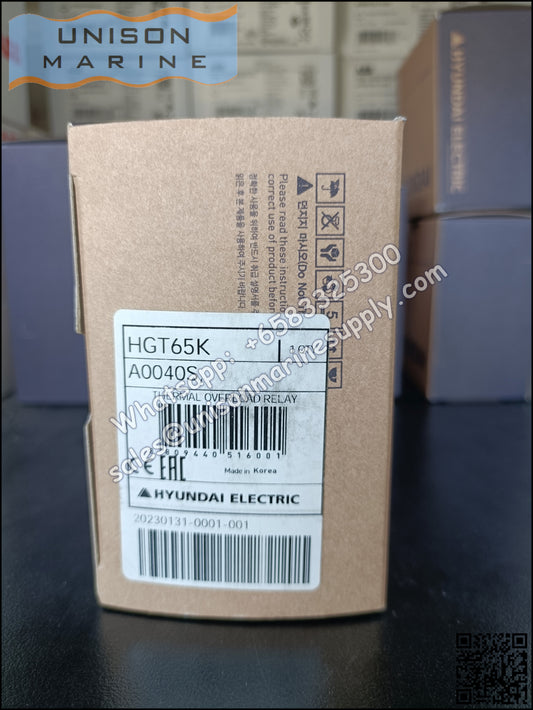 Hyundai Marine Thermal Overload Relay (TOR)-HGT65K A0040S