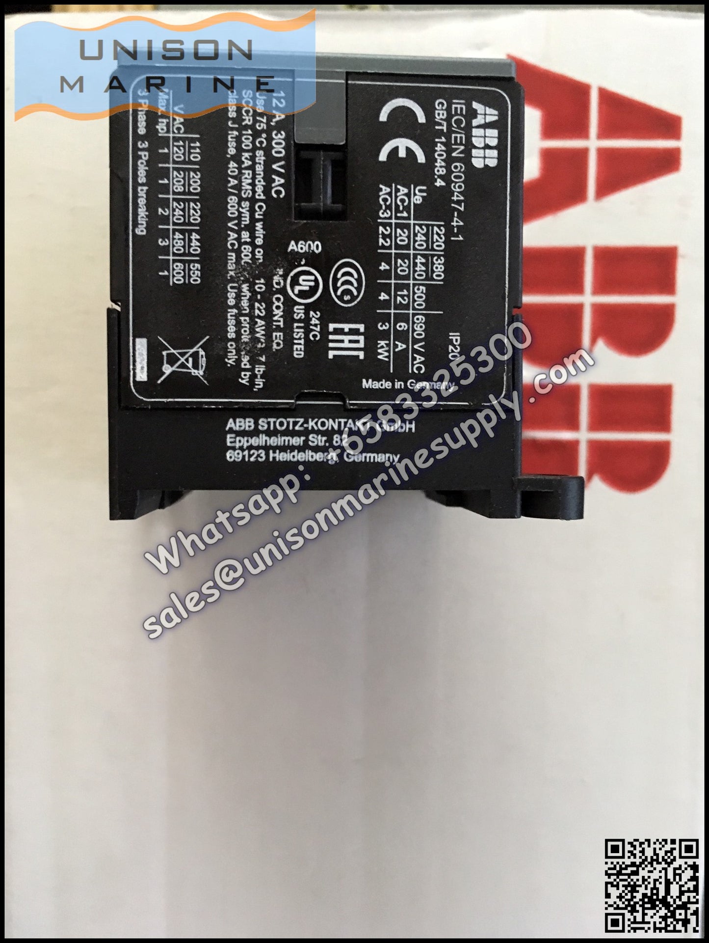 ABB B6, B7 series mini contactors: B6S-30-01-1.7 / GJL1213001R7011