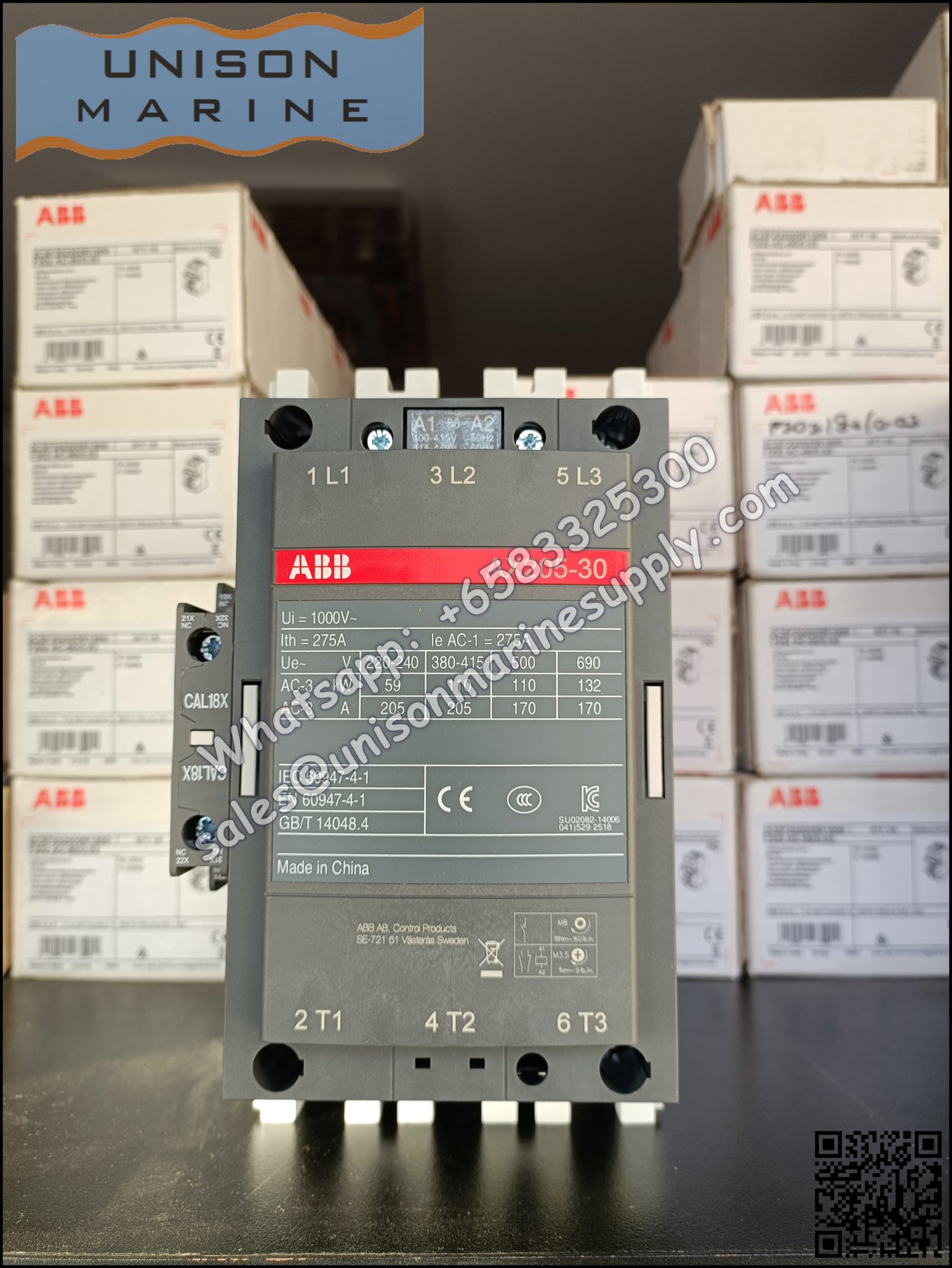 ABB Magnetic Contactors AX Series : AX205-30-11