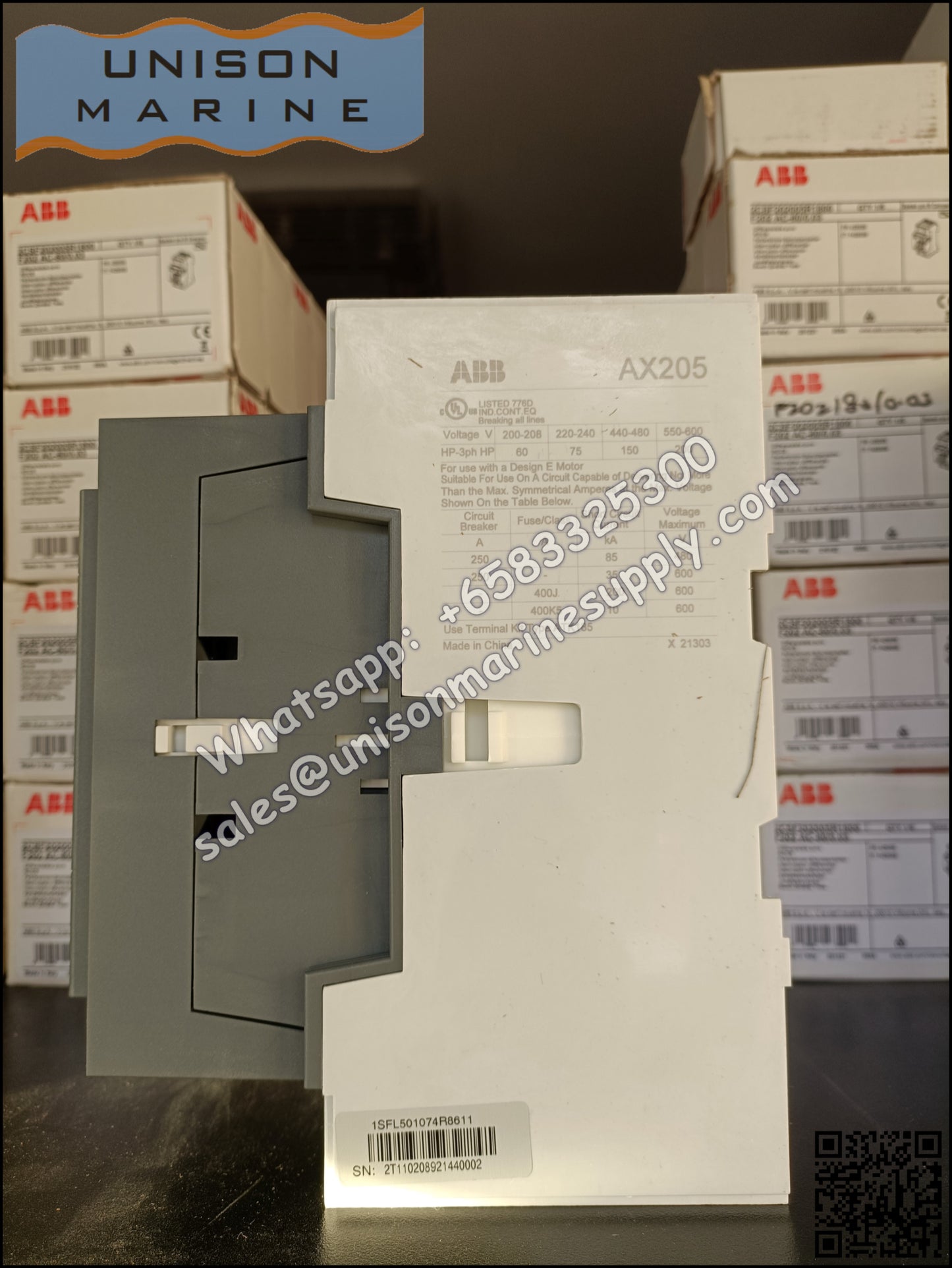 ABB Magnetic Contactors AX Series : AX205-30-11