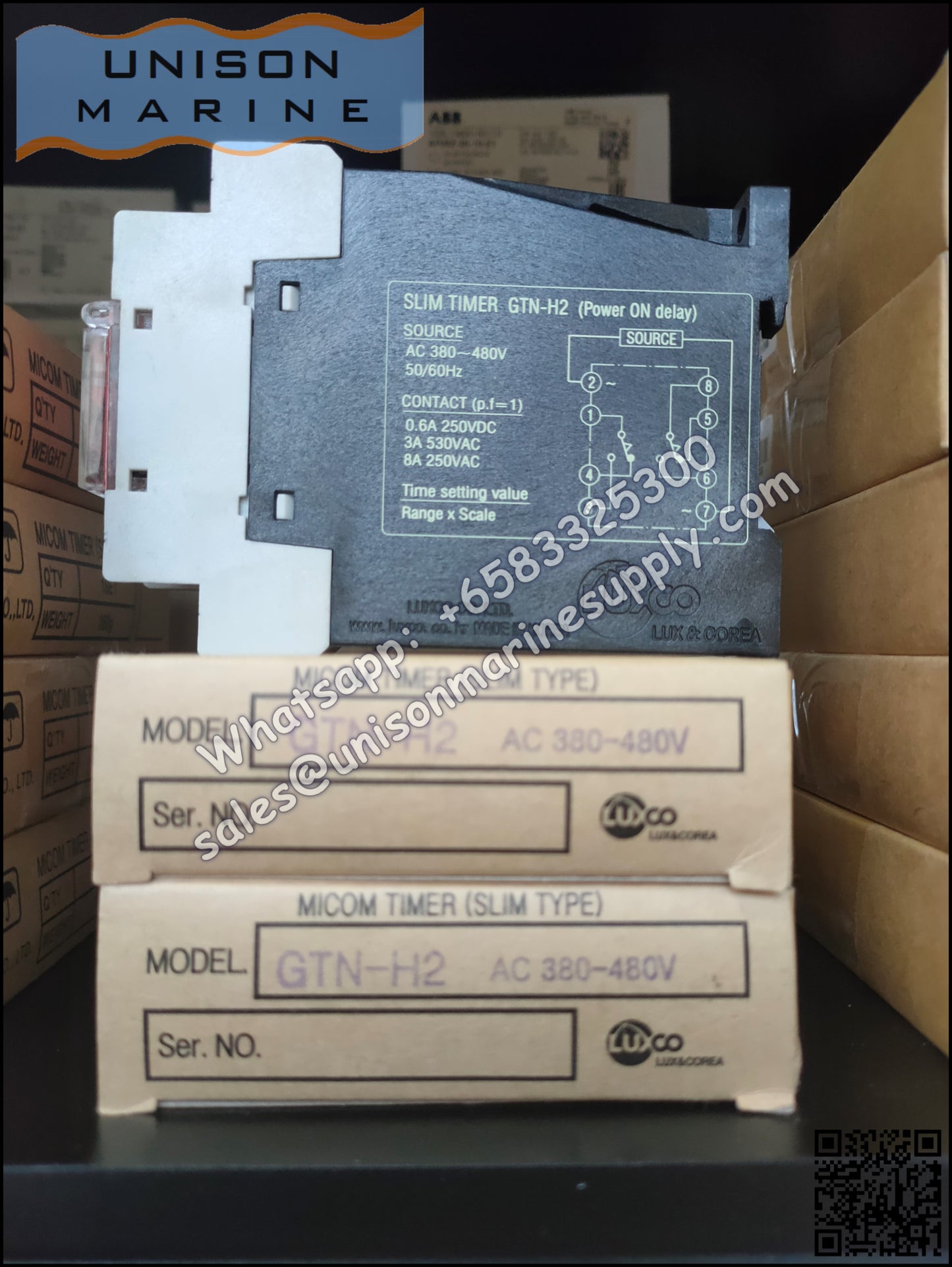 Westronics（LUXCO）Marine Slim Timer : GTN-H2 AC380-480V