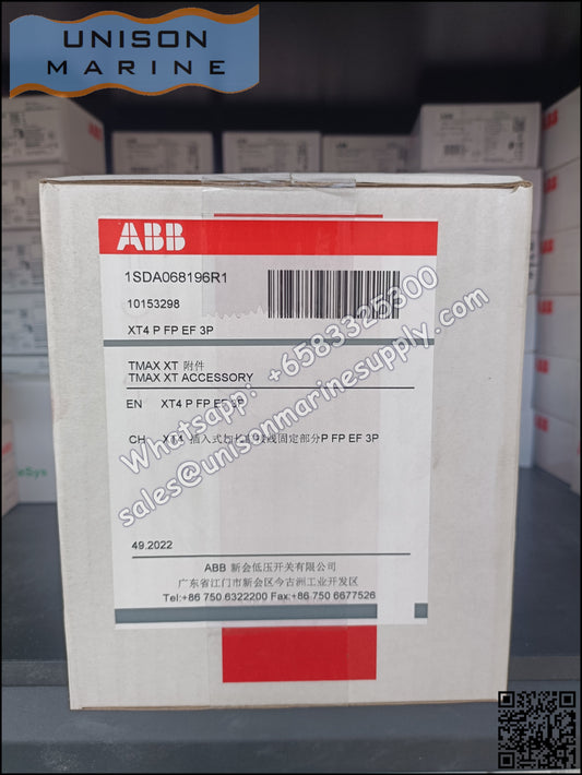 ABB SACE Tmax XT Circuit Breakers: FIXED PART PLUG-IN XT4 P FP 3p EF / 1SDA068196R1