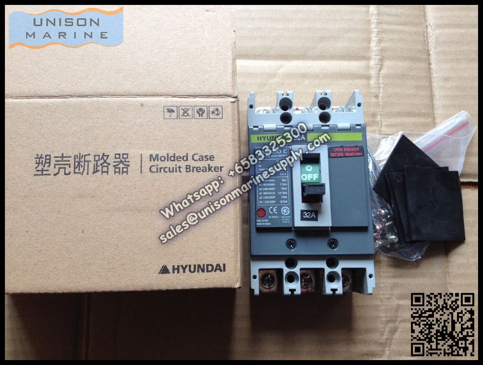 Hyundai Marine Circuit Breaker (MCCB) - UAB100C 3P Fixed / Plug-in Typ ...