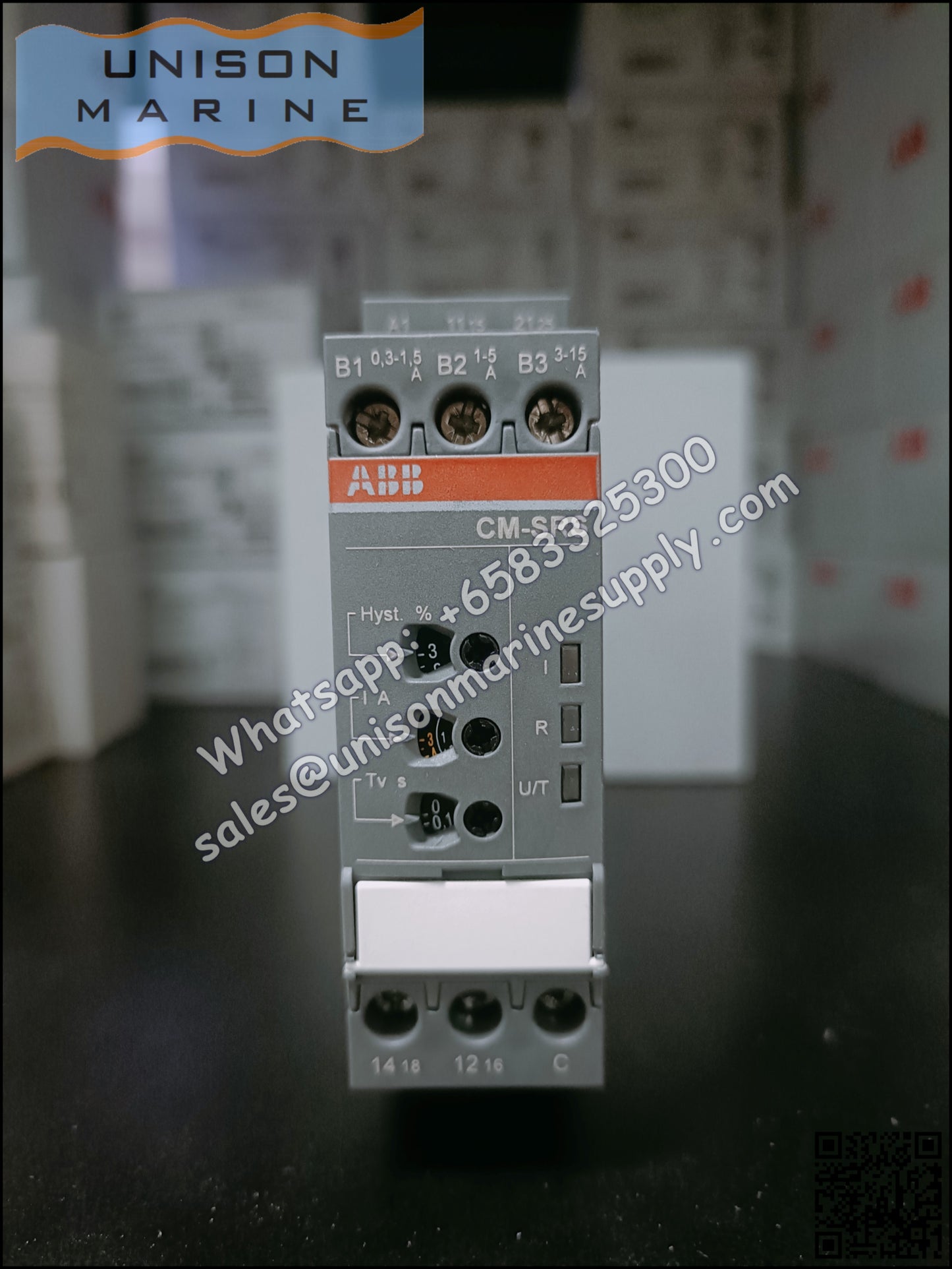 ABB Current Monitoring Relay CM-SRS.22S ,2 c/o (SPDT)