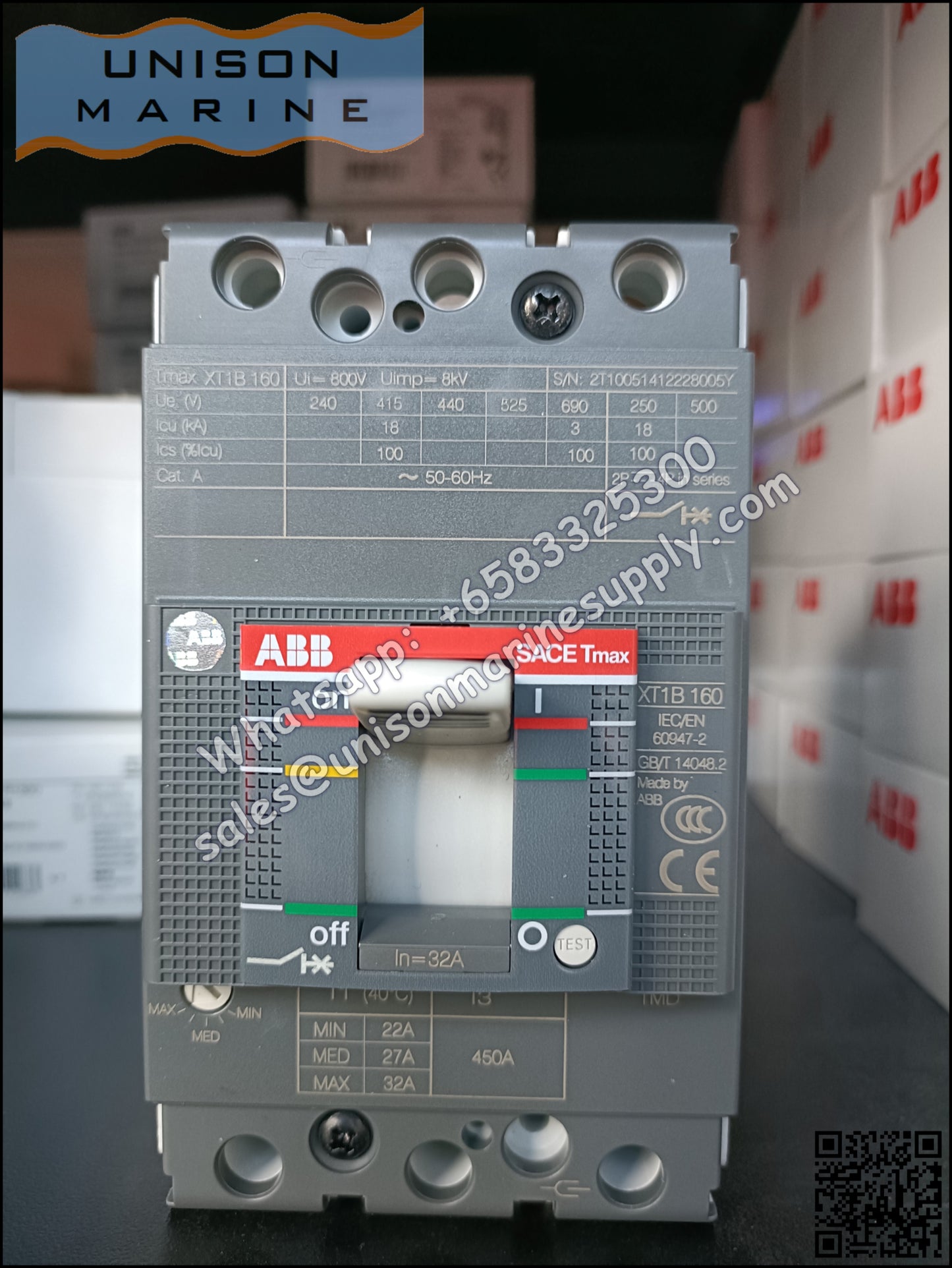 ABB SACE Tmax XT Circuit Breakers: XT1B160
