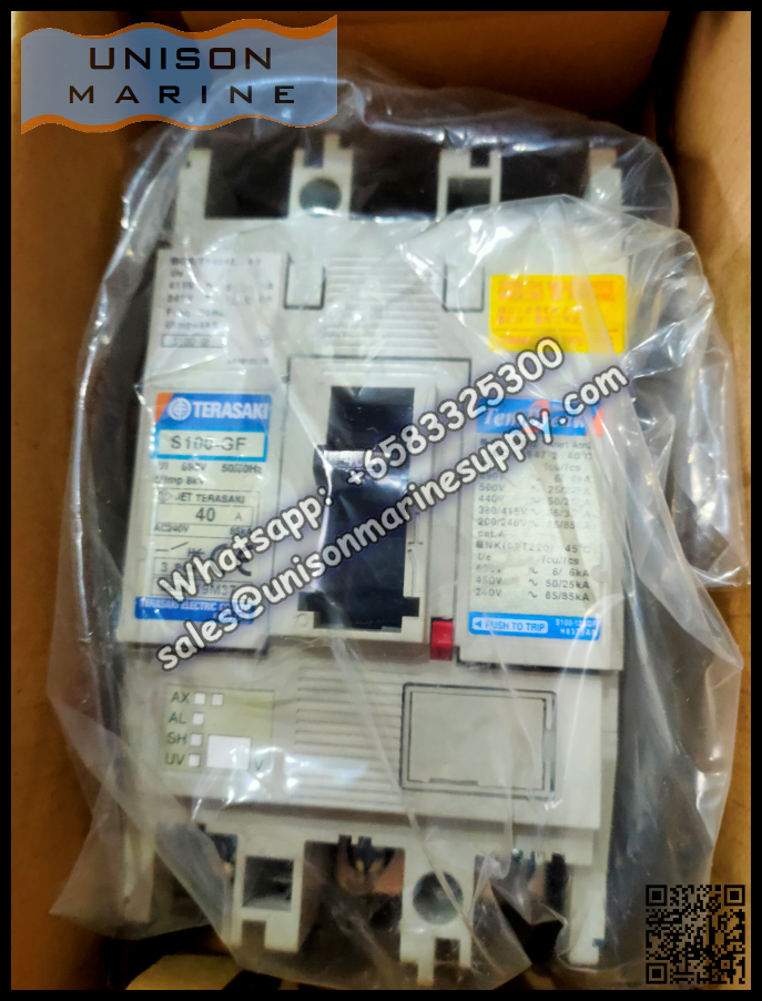 TRASAKI Marine Circuit Breaker (MCCB): S100-GF 40A 3P Fixed / Plug-in Type