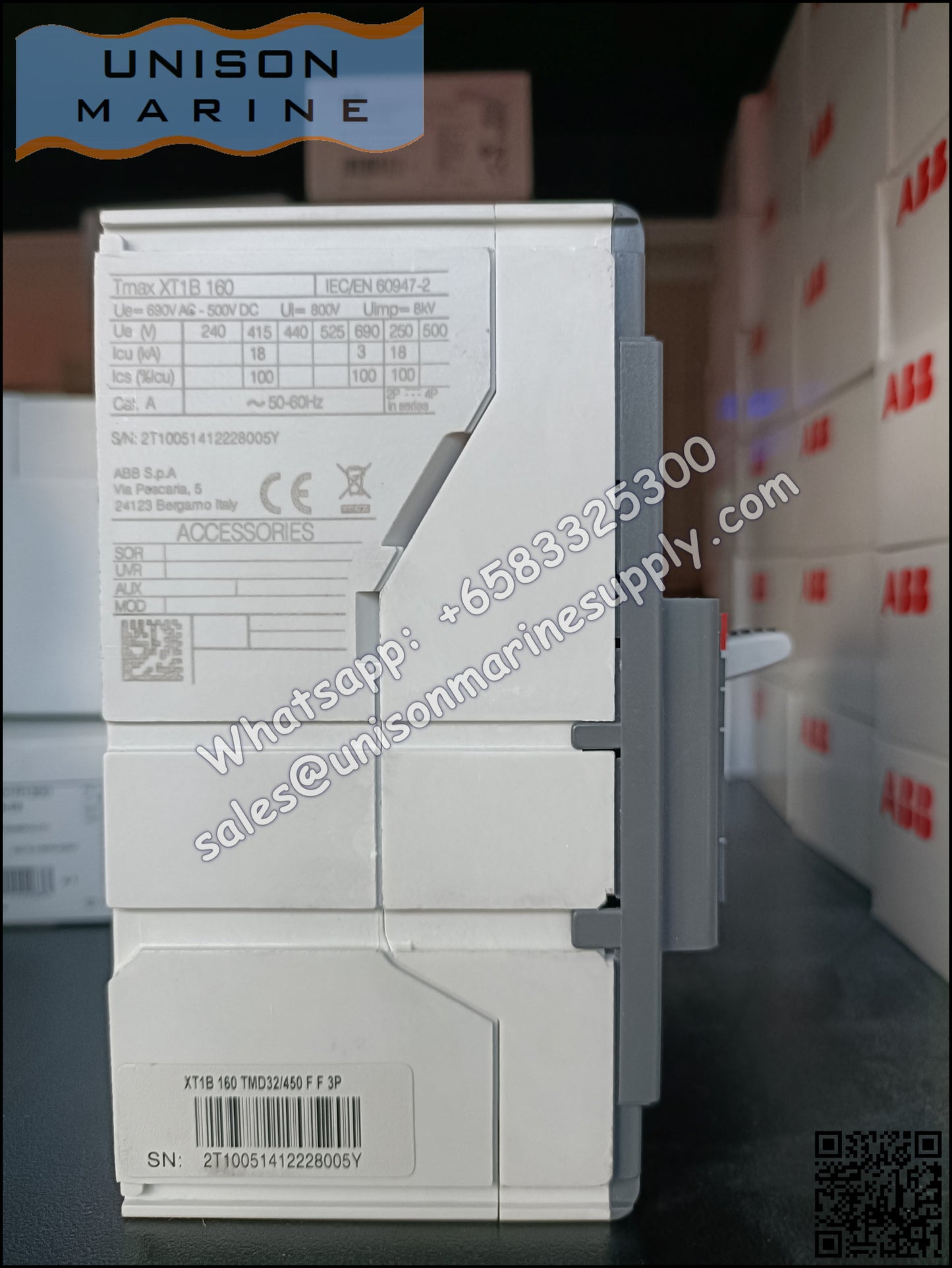 ABB SACE Tmax XT Circuit Breakers: XT1B160