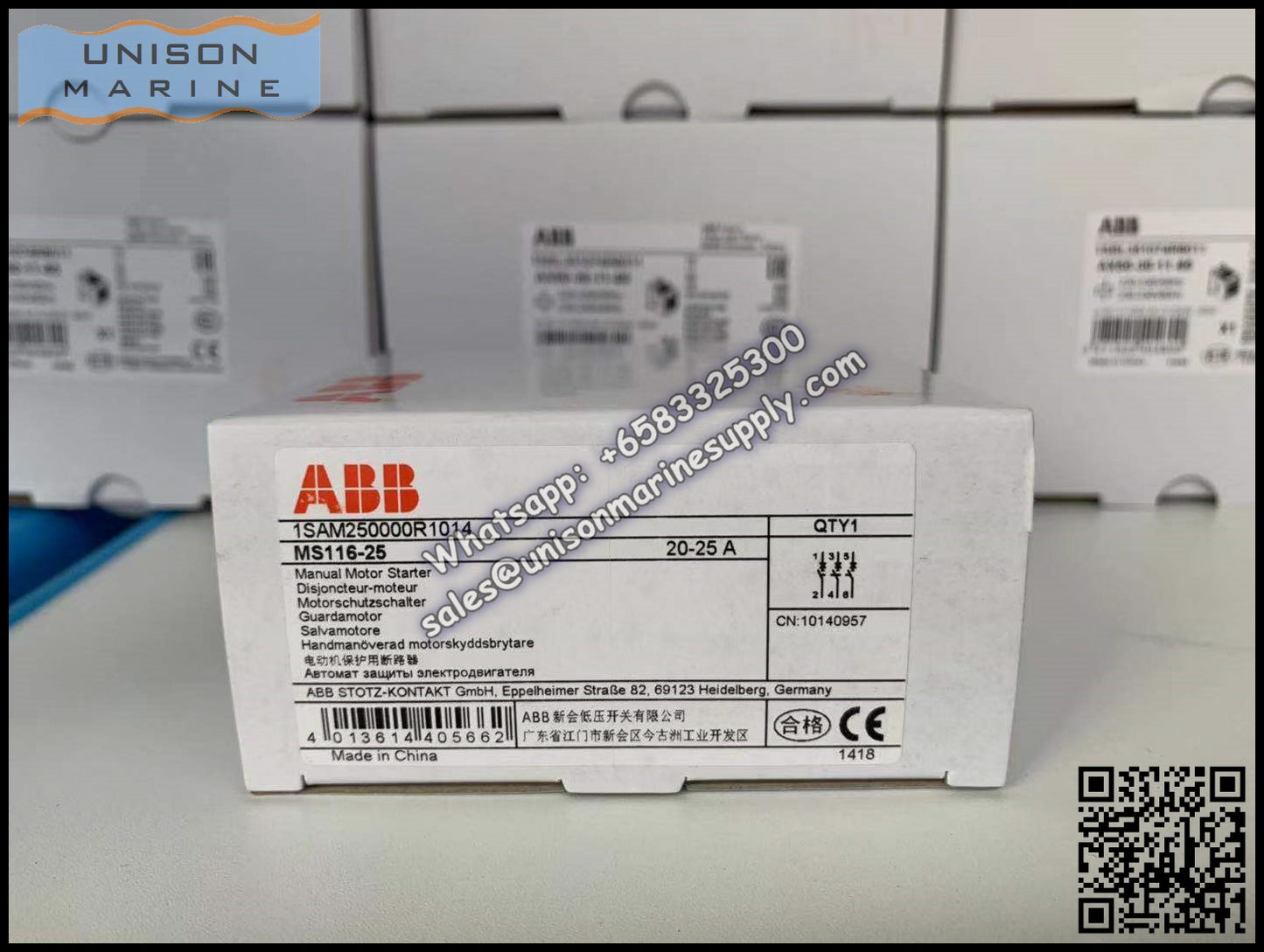 ABB Manual Motor Starter MS116-25 1SAM250000R1014
