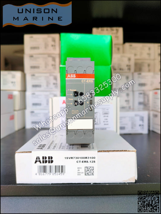 ABB Electronic Time relay CT-ERS.12S,1c/o,24-48VDC,24-240VAC