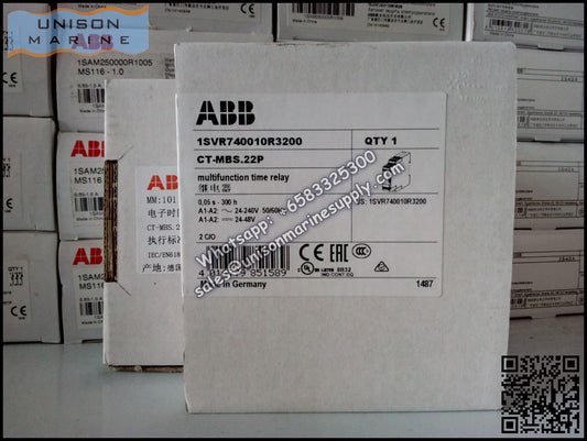 ABB Marine MultifunctionTime Relay CT-MBS.22P 2c/o 0.05s-300h