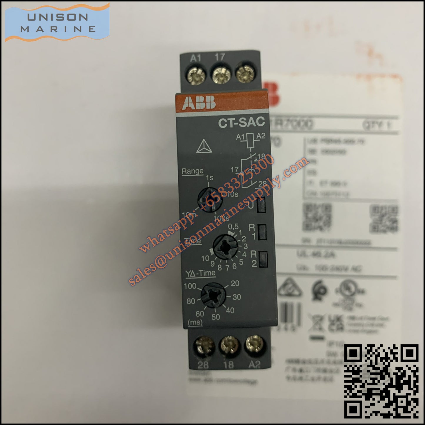 ABB Electronic Time Relay CT-SAC.22, 1SVR508210R0100