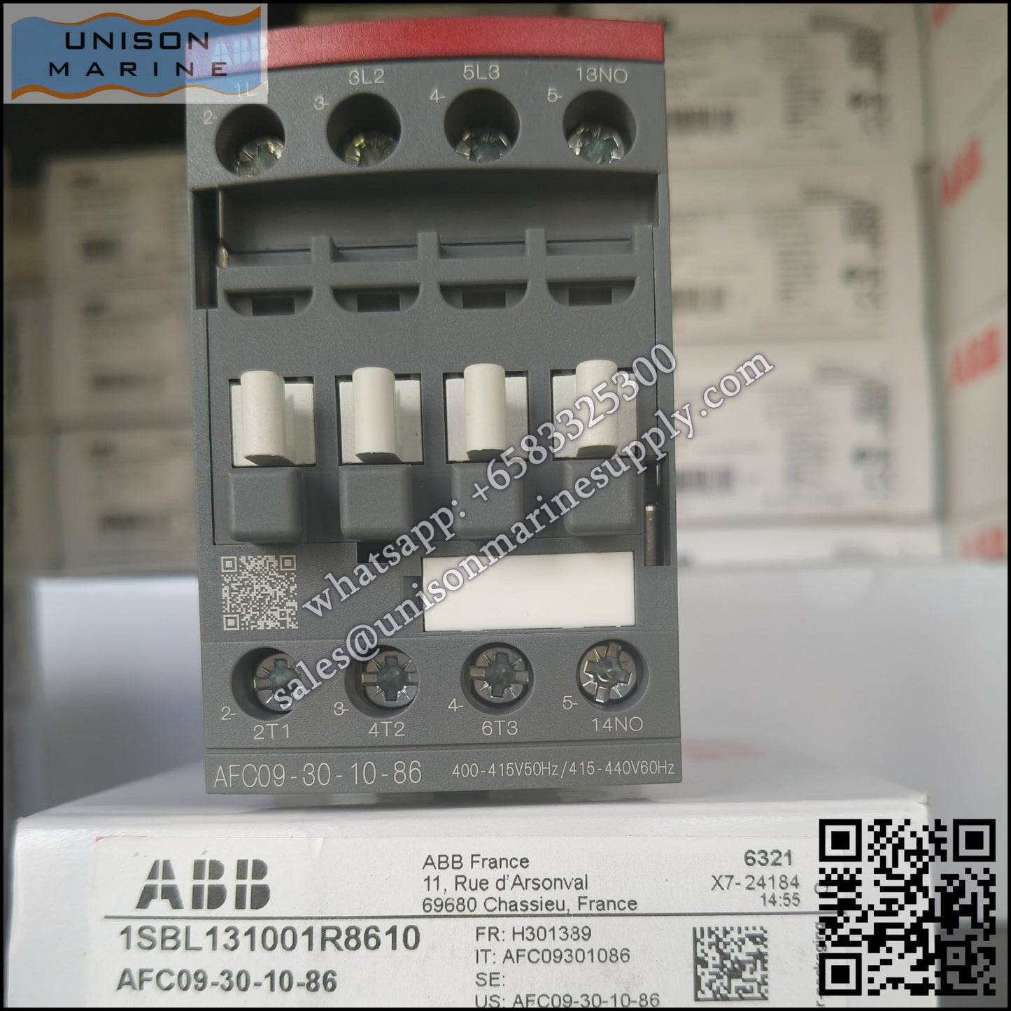 ABB Magnetic Contactors AF Series : AFC12-30-10-86*400-415V50Hz/415-440V60Hz,1SBL151001R8610