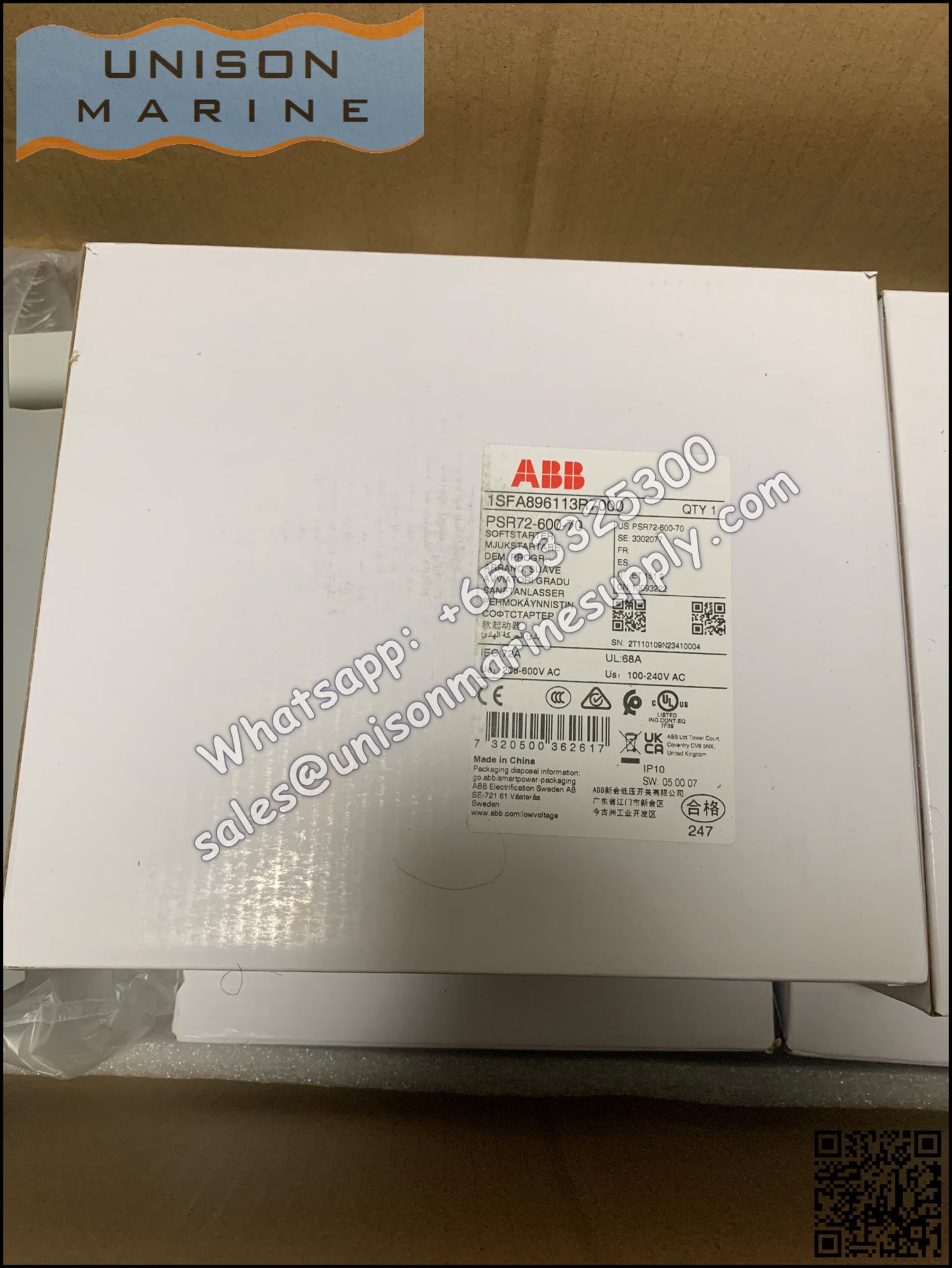 ABB PSR Softstarter PSR72-600-70 / PSR72-600-11