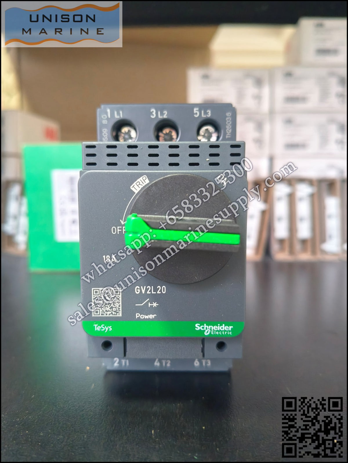 Schneider GV2 Motor circuit breaker: GV2L20, 3P 18A