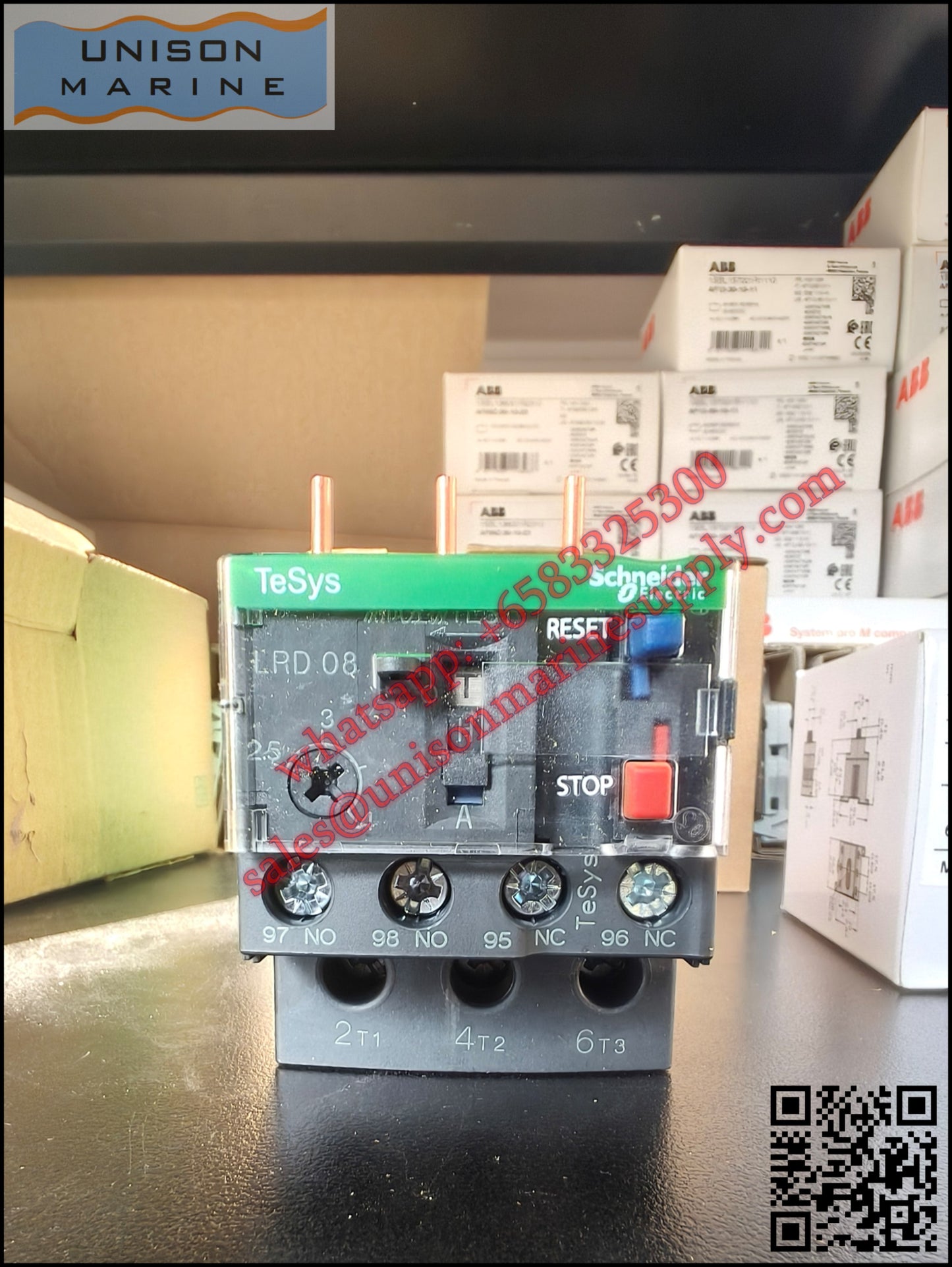 Schneider TeSys Deca Thermal overload relay: LRD08C, 2.5to 4.0A