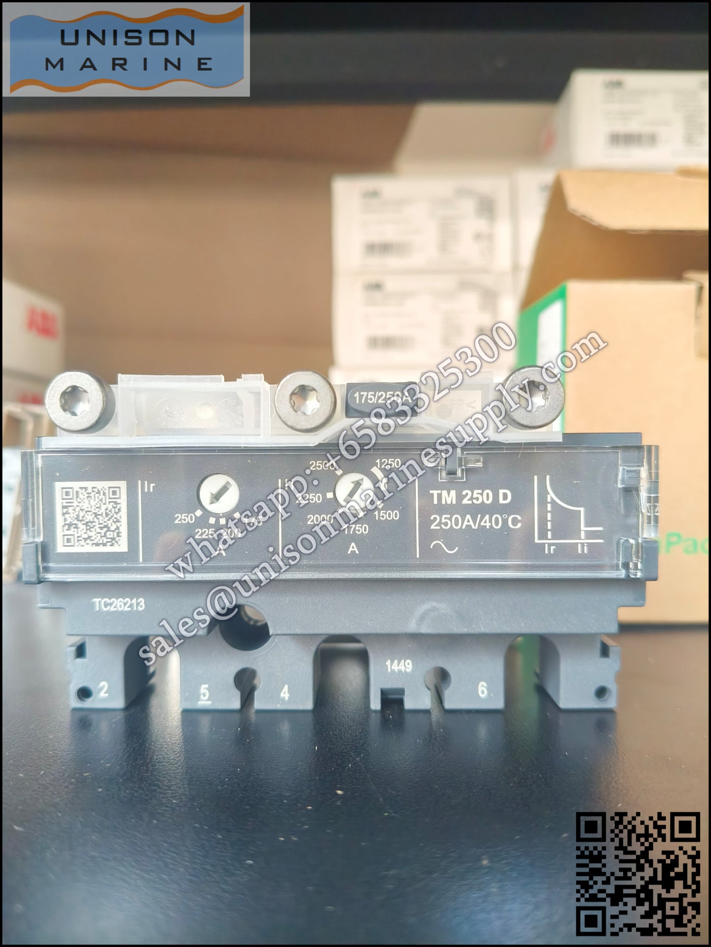 Schneider Electric circuit breaker：Trip unit TM250D, ComPacT NSX250；C253TM250