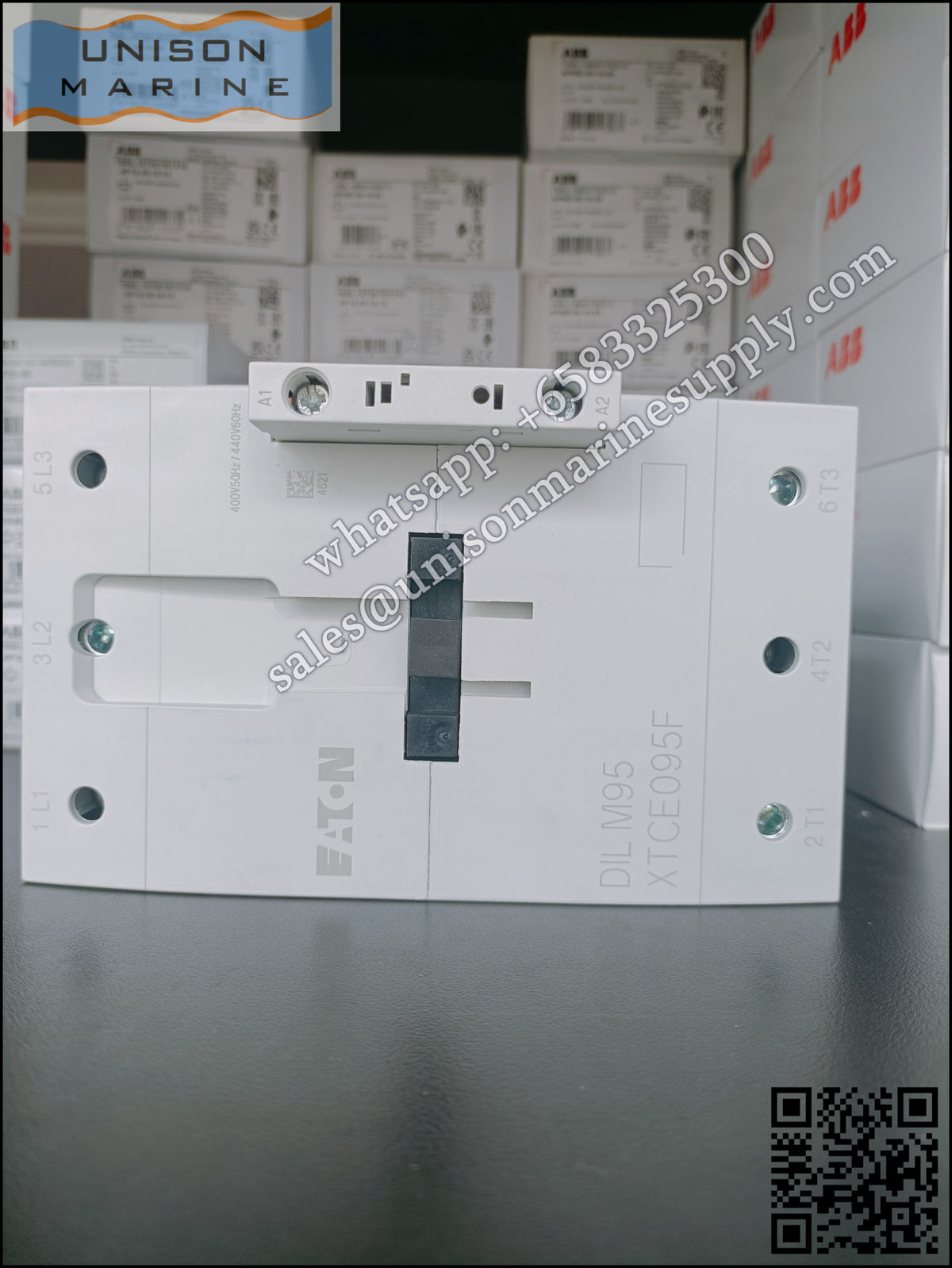 Eaton DILM Contactor, DILM95-10 400V 50Hz / 440V 60Hz Coil  3-Pole