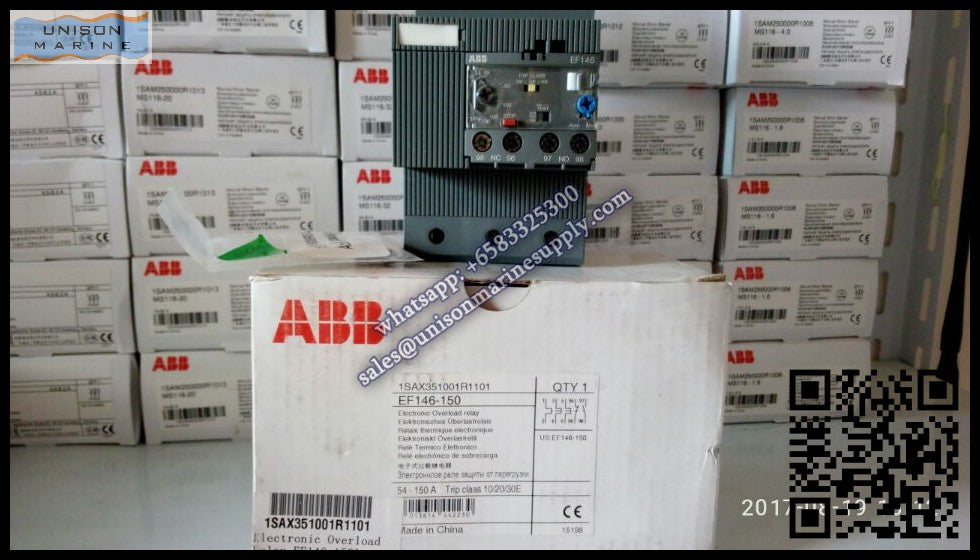ABB electronic overload relays:EF146-150（54...150A）,1SAX351001R1101