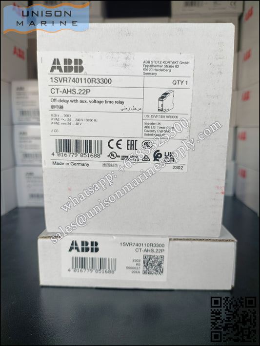 ABB Marine Time Relay CT-AHS.22P,2c/o,24-48VDC,24-240VAC
